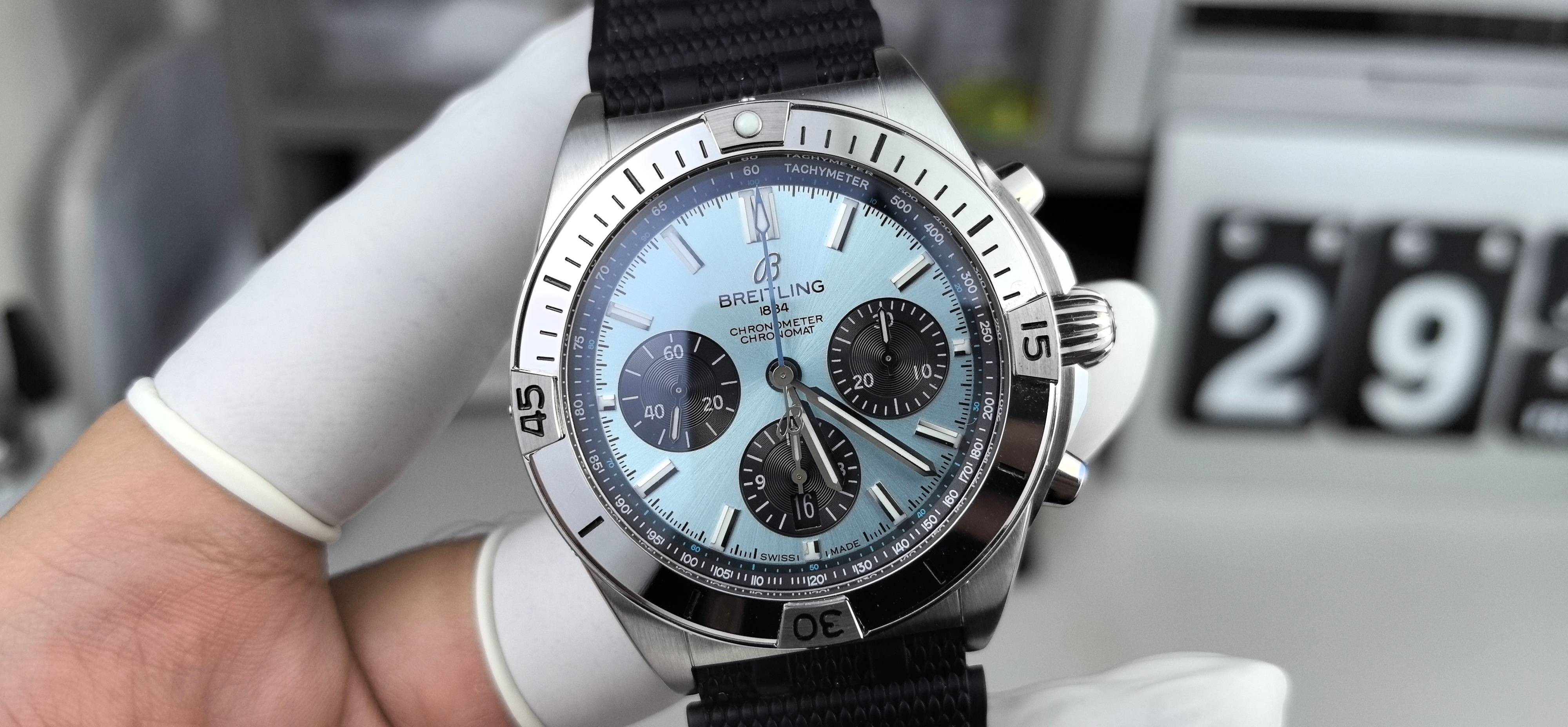 NO:394652,BLS Breitling Bullet Timer Ice Blue Surface, breitling19860909BLS百年灵子弹头计时冰蓝面,,breitling,Watch