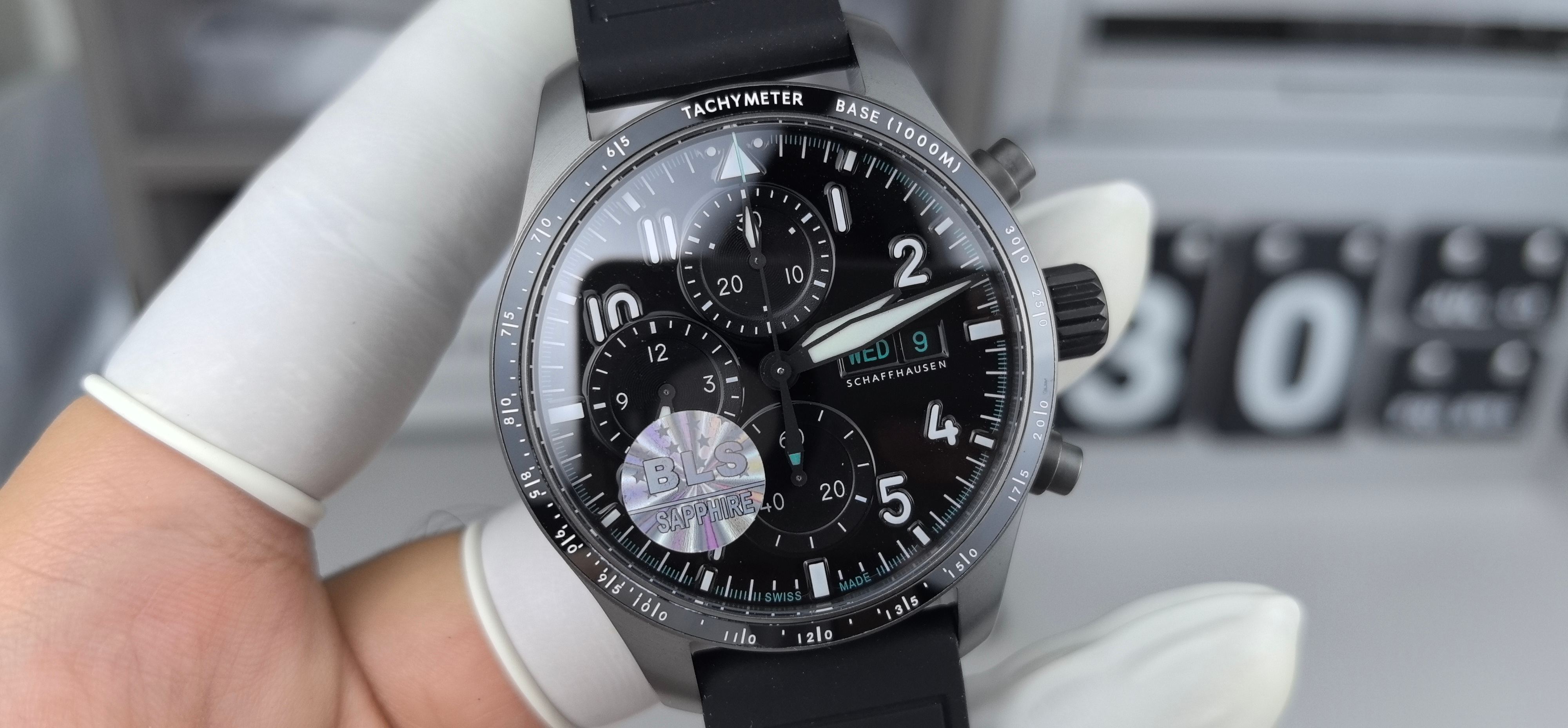 NO:394638,BLS Pilot AMG Timer Limited Edition Quick Disassembly Aviation Titanium Black Surface,19860909BLS飞行员AMG计时限量版快拆航空钛黑面,,Watch