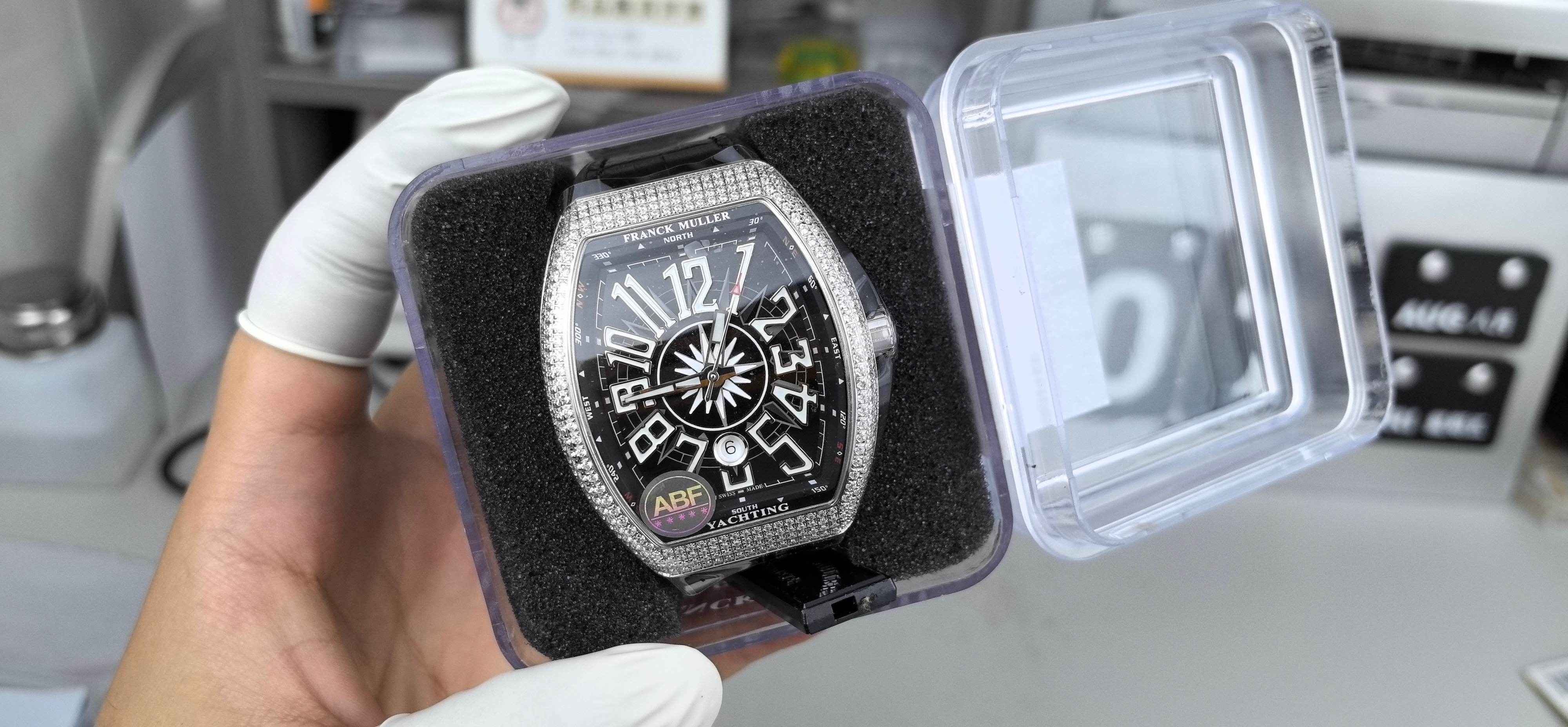 NO:384393,ABF Falmulan V45 black-faced digital rubber belt,19860909ABF法穆兰V45黑面数字胶皮带,,Watch