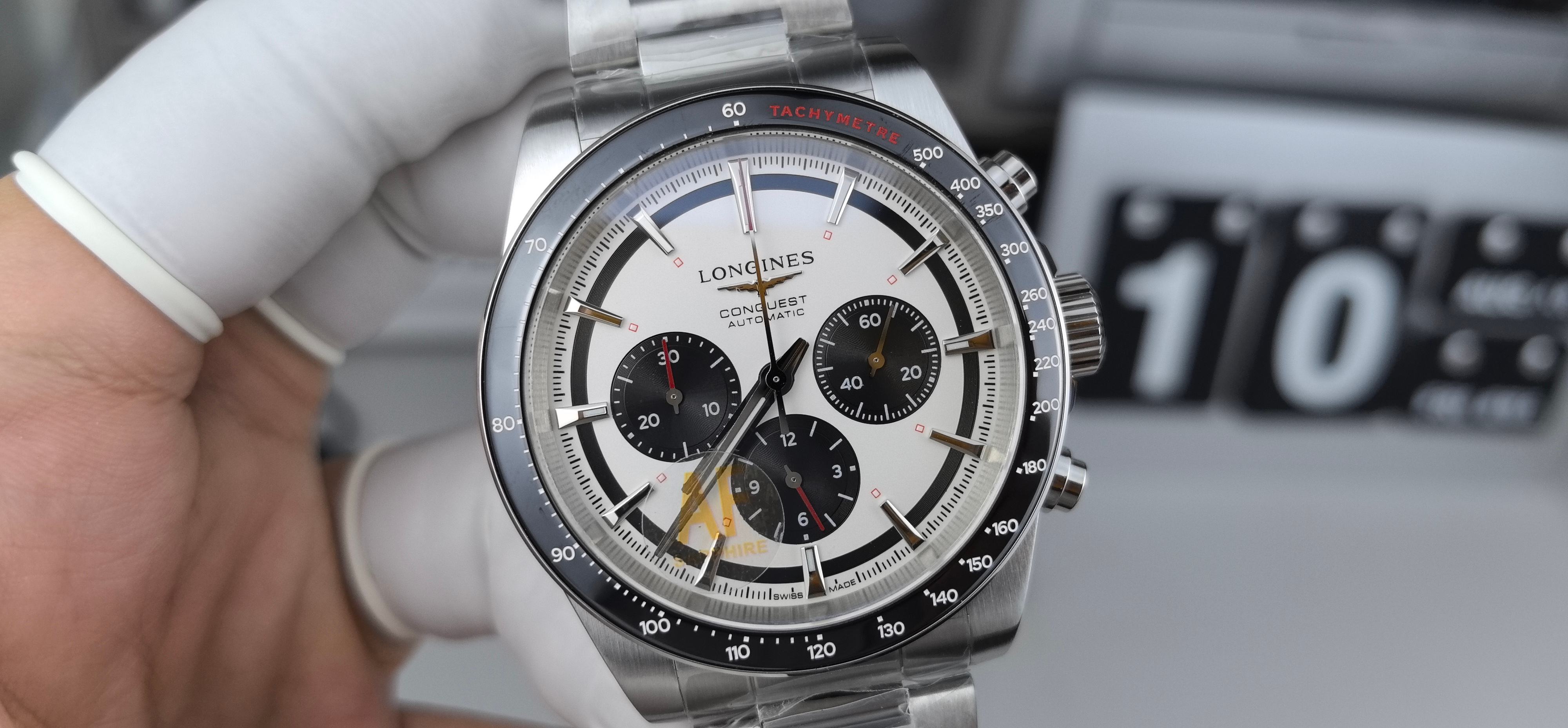 NO:384428,AF43 Concas timed white panda steel belt,19860909AF43康卡斯计时白熊猫钢带,,Watch