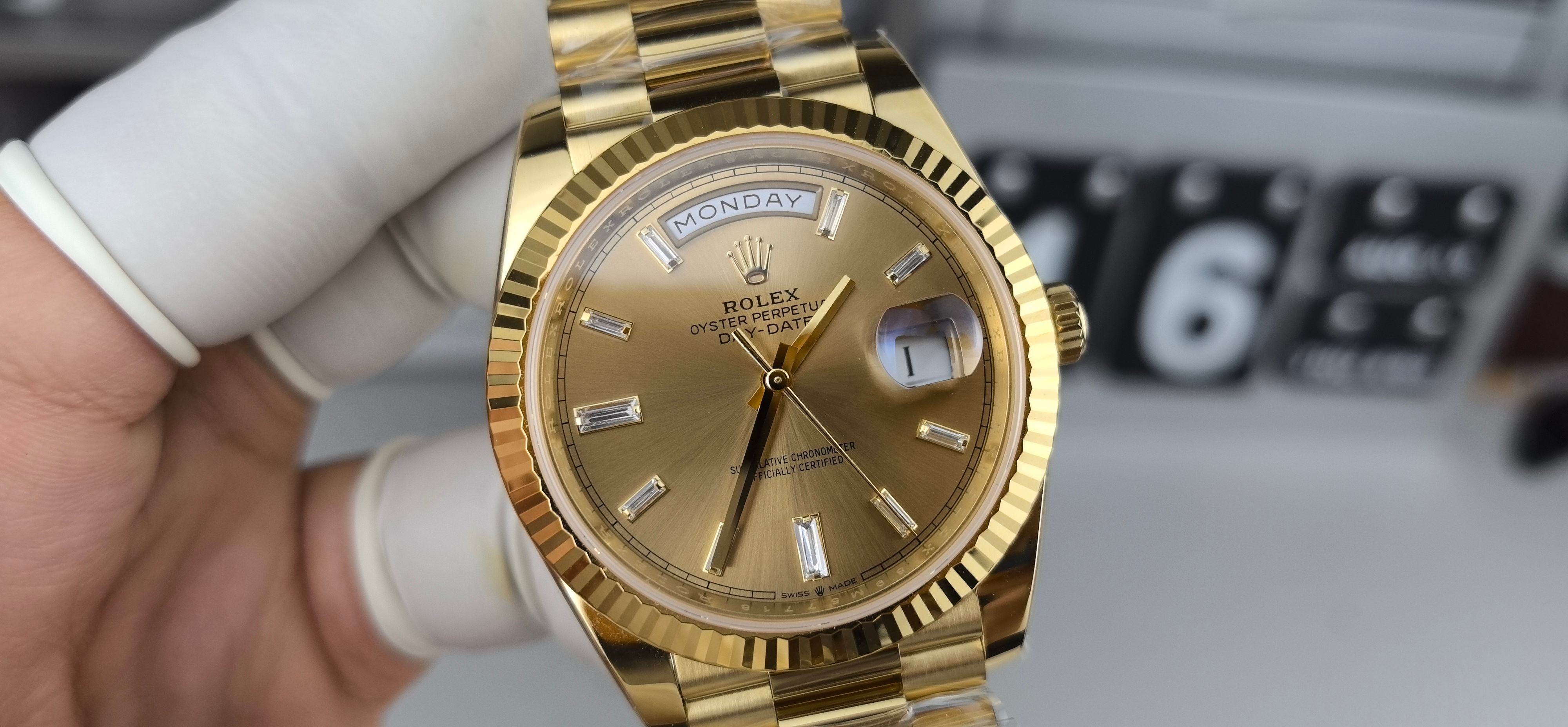 NO:385971,RC40 All Gold Counterweight Yellow Rock Sugar DD Log All-in-One Machine,19860909RC40全金配重克黄冰糖DD日志一体机,,Watch