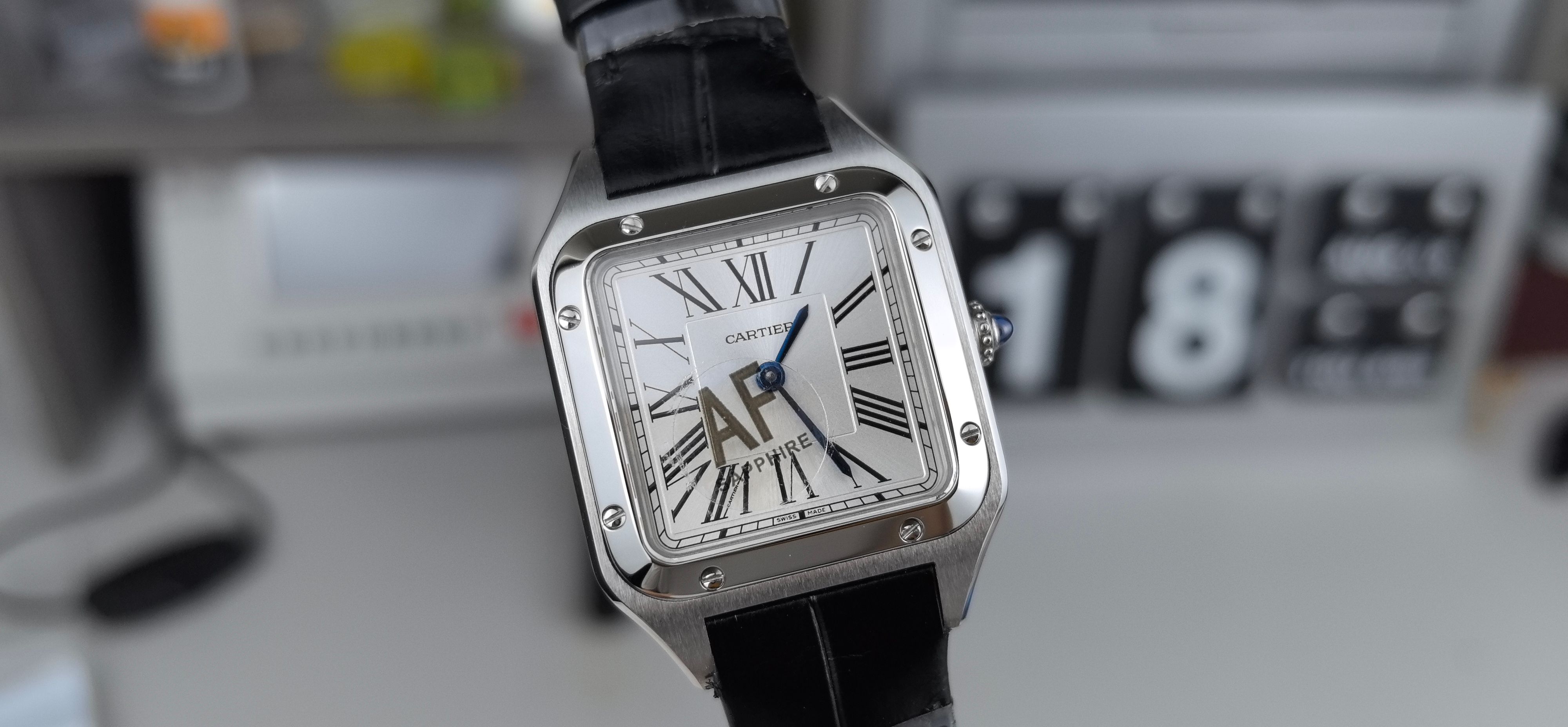 NO:386027,AF small quartz belt for women's Sandushi silver face,19860909AF小号石英皮带女款山度士银面,,Watch