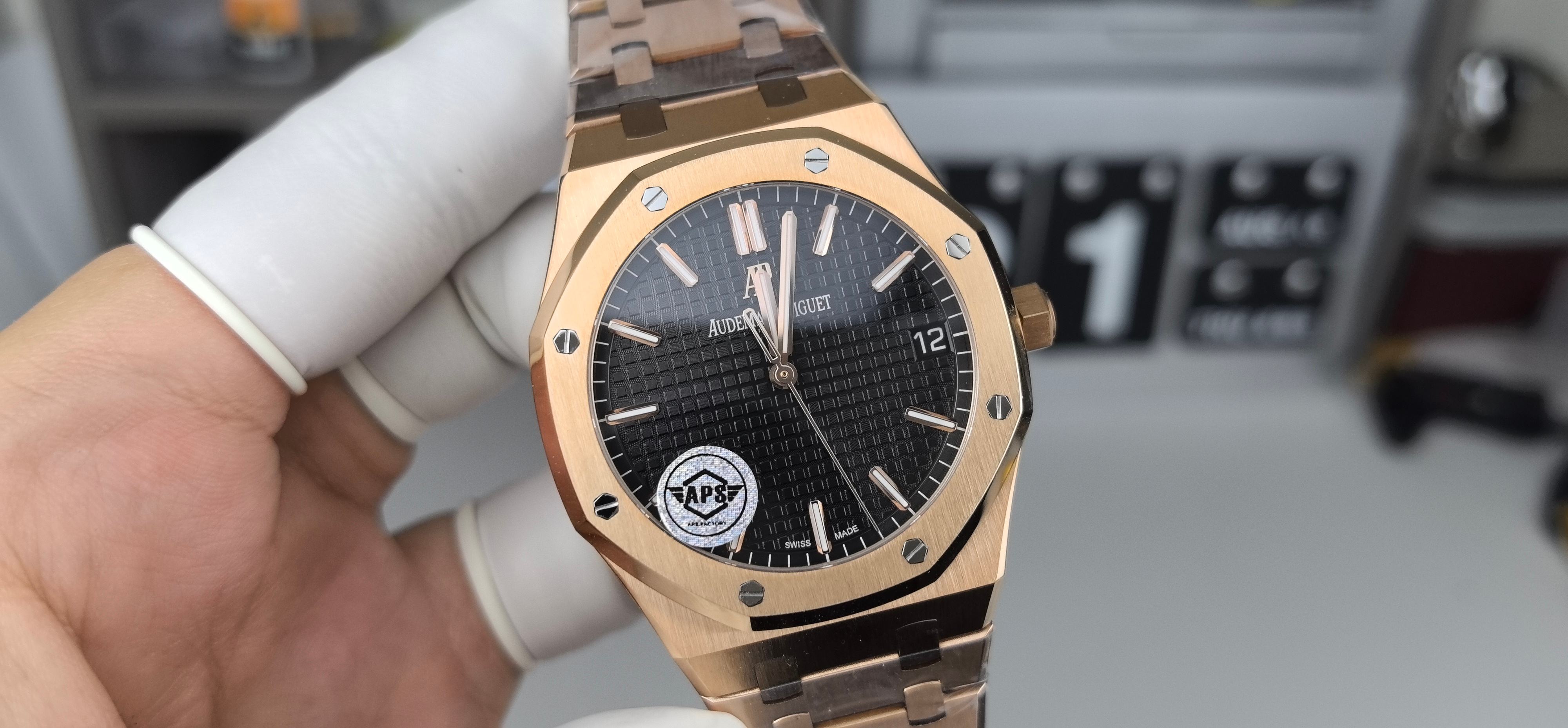 NO:385952,AS15500 full steel belt black surface,19860909AS15500全枚钢带黑面,,Watch