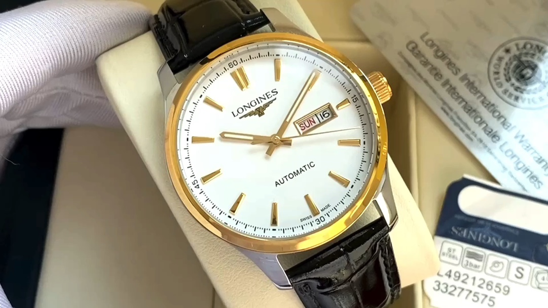 buy husky from yupoo
 Longines Watch Men Calfskin Cowhide 8215 Movement Strap
