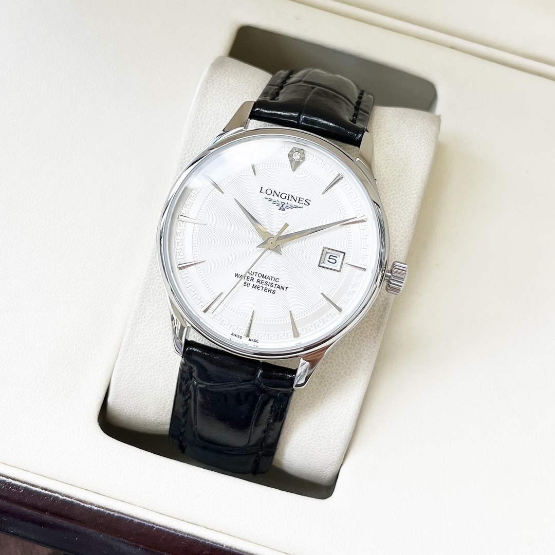 NO:385878,Belt, steel belt. [Simple design, elegant temperament] Longines-Longines Men's watch RL2 Citizen mechanical movement Mineral reinforced glass 316L stainless steel case Leather strap Fashion style Business and casual Size: Diameter 40mm Thickness 12mm, longines19860909皮带,钢带.【简约设计 优雅气质】浪琴-Longines 男士腕表 RL2 西铁城机械机芯 矿物强化玻璃 316L精钢表壳 真皮表带 时尚风格 商务休闲 尺寸:直径40mm 厚度12mm,,longines,Watch