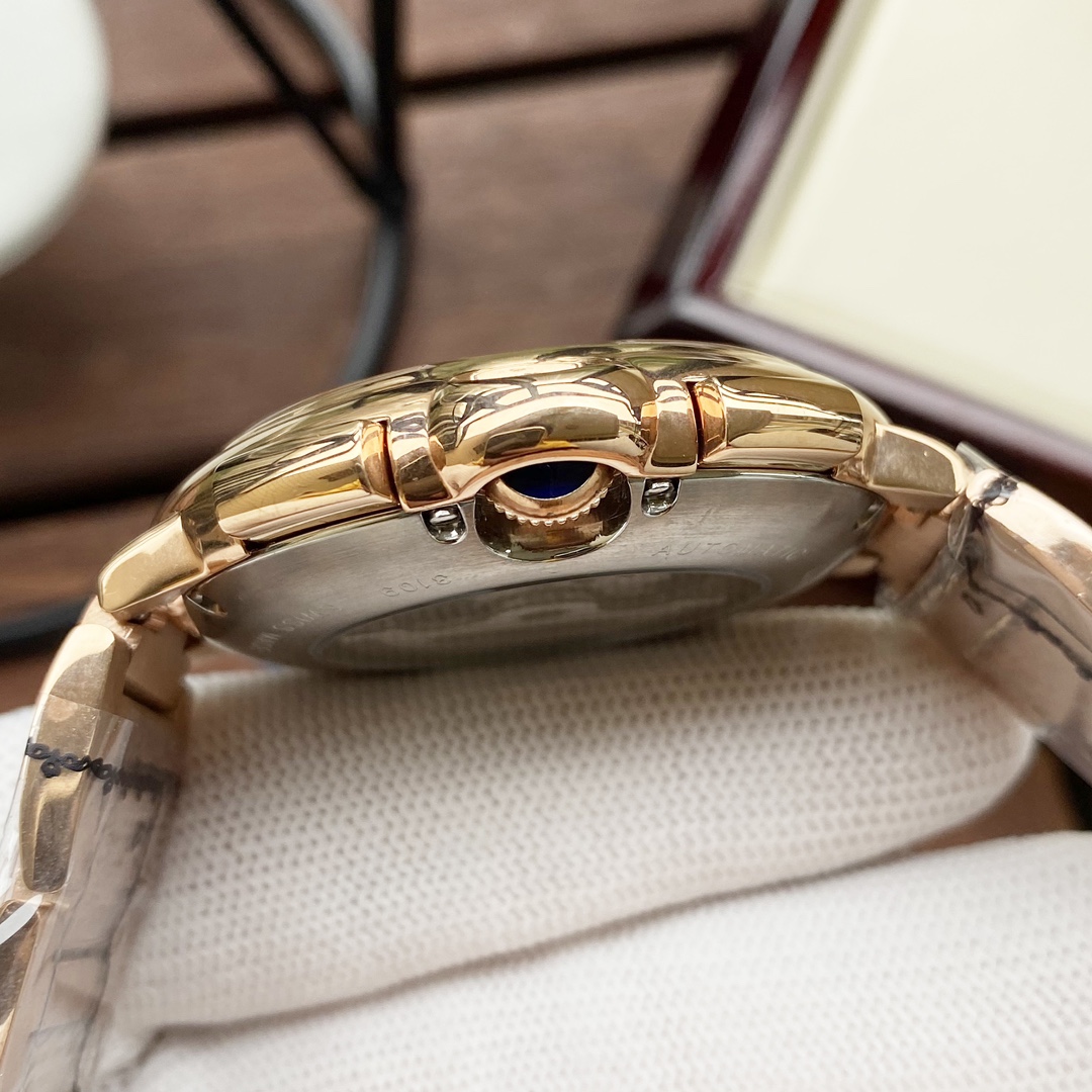 Cartier 全新风格 典雅 卡地亚-Cartier 男士腕表 全自动机械机芯 矿物强化玻璃 316L精钢表壳 精钢表带 潮流 商务休闲 尺寸:径44mm 厚度12mm