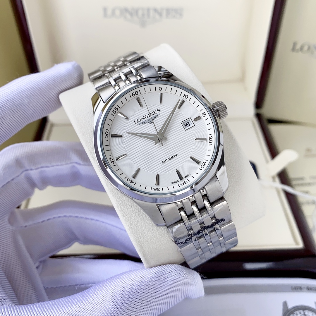 NO:394322,White shell, gold shell, steel belt, Citizen. [Popular products arrive, elegant and unique] Longines-Longines Men's watch Fully automatic mechanical movement Mineral reinforced glass 316L stainless steel case Steel strap Simple and fashionable Business and casual Size: Diameter 40mm Thickness 12mm, Longines19860909白壳,金壳,钢带,西铁城.【爆款到货 优雅别致】浪琴-Longines 男士腕表 全自动机械机芯 矿物强化玻璃 316L精钢表壳 精钢表带 简约时尚 商务休闲 尺寸:直径40mm 厚度12mm,,longines,Watch