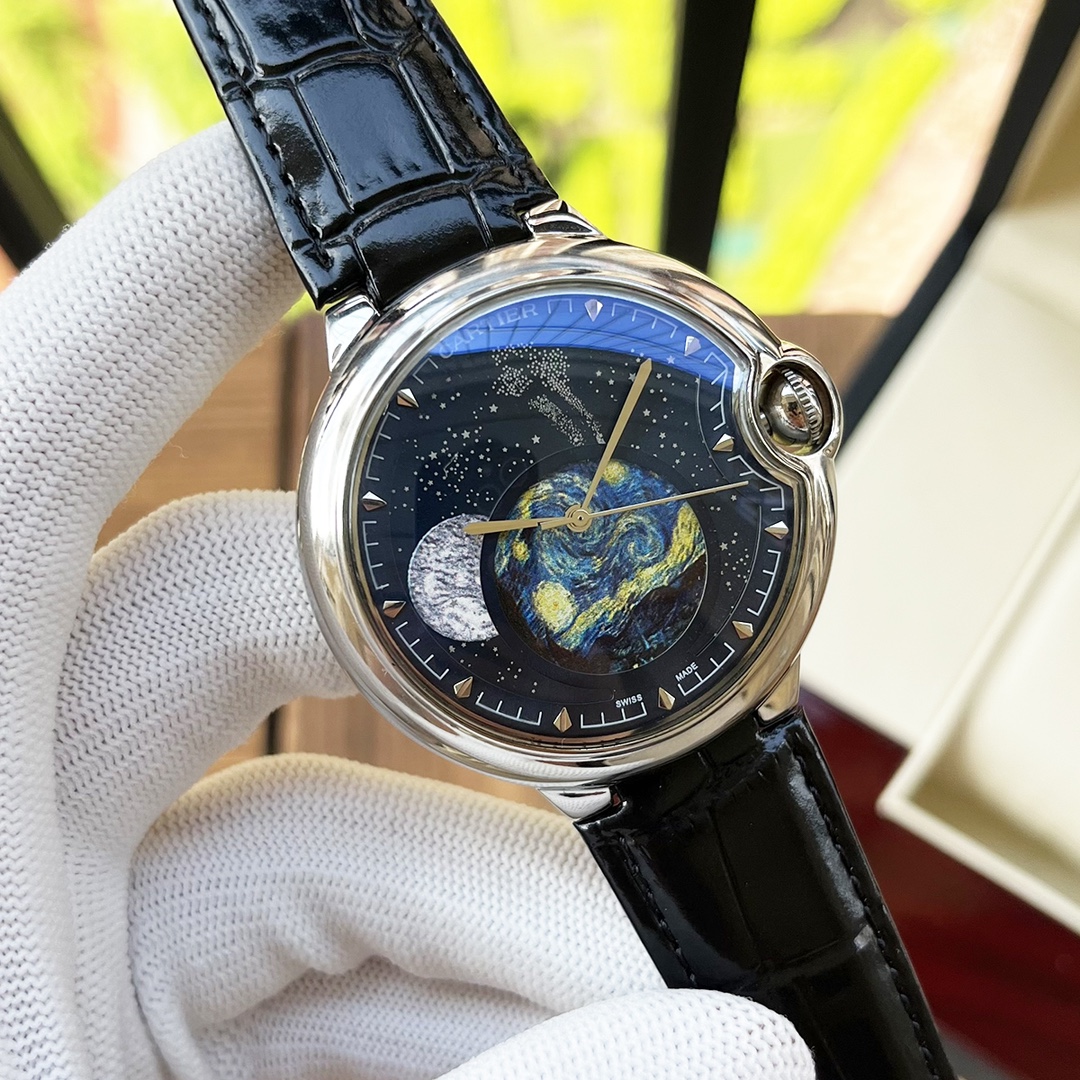 Cartier 白壳5 玫瑰金 钢带+30 【简约设计 优雅大方】卡地亚-Cartier 男士腕表 全自动机械机芯 矿物强化玻璃 316L精钢表壳 精钢/真皮表带 商务休闲 绅士 尺寸:径44mm 厚度12mm