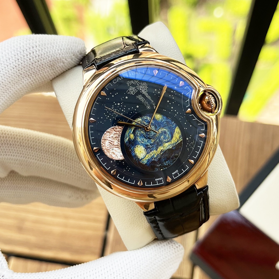 Cartier 白壳5 玫瑰金 钢带+30 【简约设计 优雅大方】卡地亚-Cartier 男士腕表 全自动机械机芯 矿物强化玻璃 316L精钢表壳 精钢/真皮表带 商务休闲 绅士 尺寸:径44mm 厚度12mm