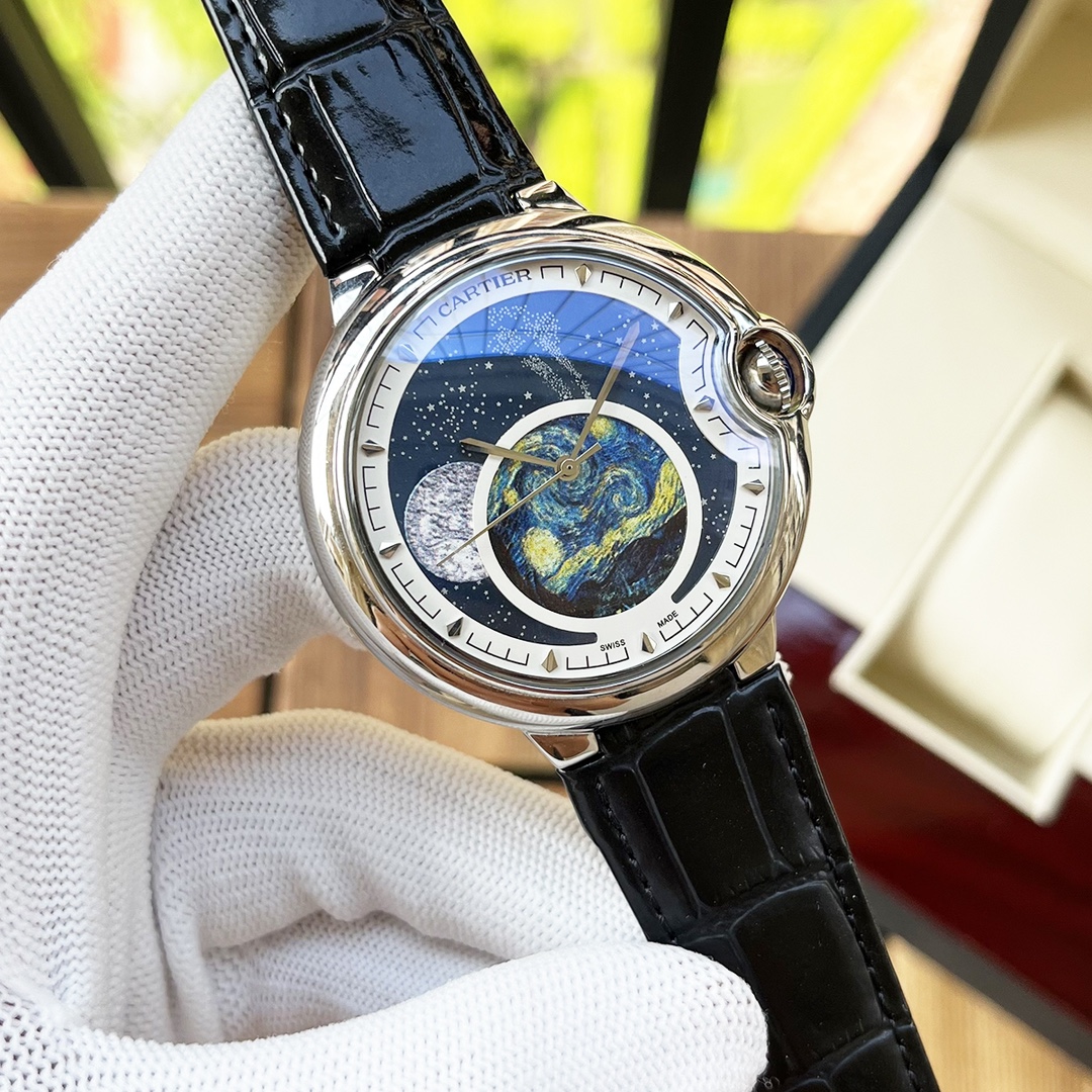 Cartier 白壳5 玫瑰金 钢带+30 【简约设计 优雅大方】卡地亚-Cartier 男士腕表 全自动机械机芯 矿物强化玻璃 316L精钢表壳 精钢/真皮表带 商务休闲 绅士 尺寸:径44mm 厚度12mm