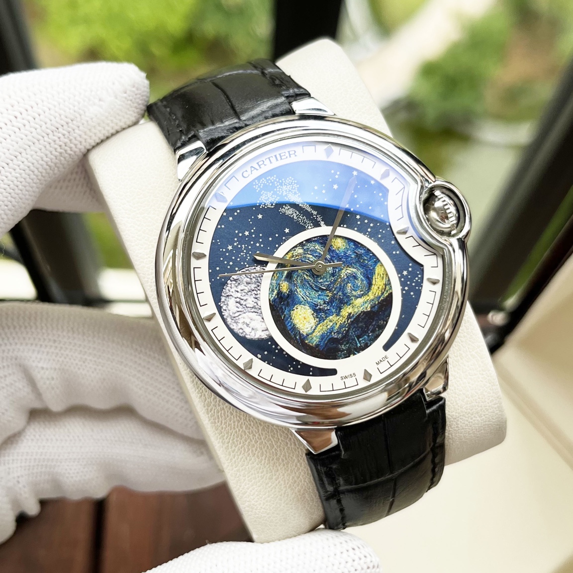 Cartier 白壳5 玫金壳 钢带+30 【全新风格 】卡地亚-Cartier 男士腕表 全自动机械机芯 矿物强化玻璃 316L精钢表壳 真皮/精钢表带 休闲 商务 尺寸:径44mm 厚度12mm