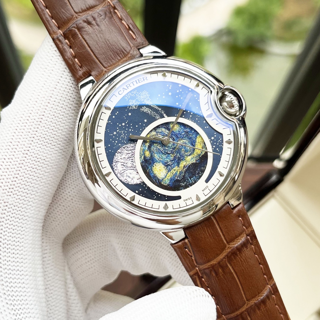 Cartier 白壳5 玫金壳 钢带+30 【全新风格 】卡地亚-Cartier 男士腕表 全自动机械机芯 矿物强化玻璃 316L精钢表壳 真皮/精钢表带 休闲 商务 尺寸:径44mm 厚度12mm