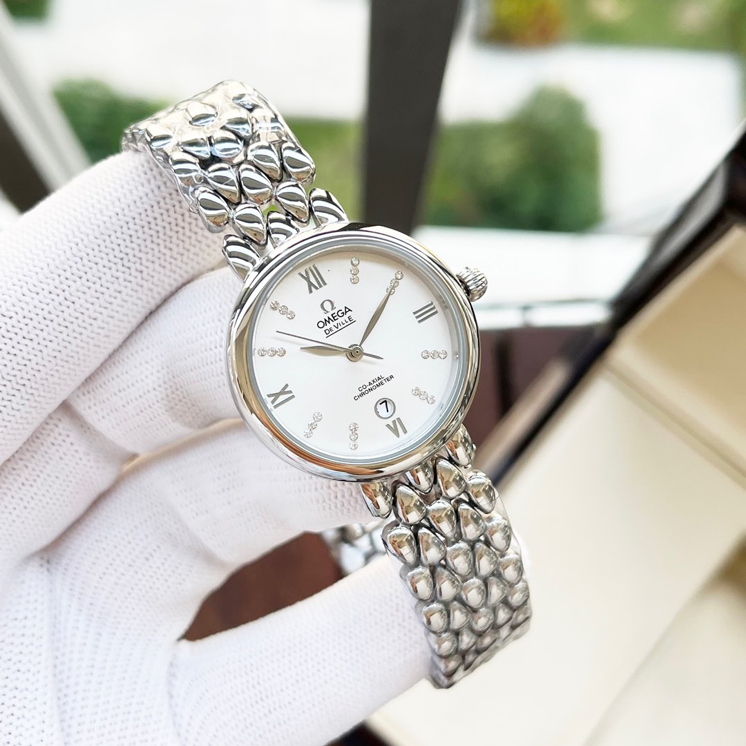 NO:394194,White shell, rose gold, diamond. [New style, classic hot sale] Omega-Omega Women's watch Imported quartz movement Mineral reinforced glass 316L stainless steel case Steel strap Fashion design Elegant and generous Size diameter 30mm Thickness 9mm,,omega19860909白壳,玫瑰金,钻.【全新风格 经典热卖】欧米茄-Omega 女士腕表 进口石英机芯 矿物强化玻璃 316L精钢表壳 精钢表带 时尚设计 优雅大方 尺寸直径30mm 厚度9mm,,omega,Watch