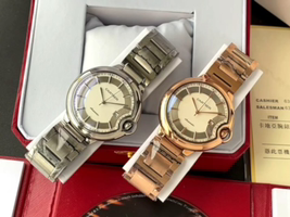 Cartier 白壳 玫瑰金 【简约 优雅大方】卡地亚-Cartier 男士腕表 全自动机械机芯 矿物强化玻璃 316L精钢表壳 真皮表带 全新风格 商务休闲 尺寸:直径44mm 厚度12mm