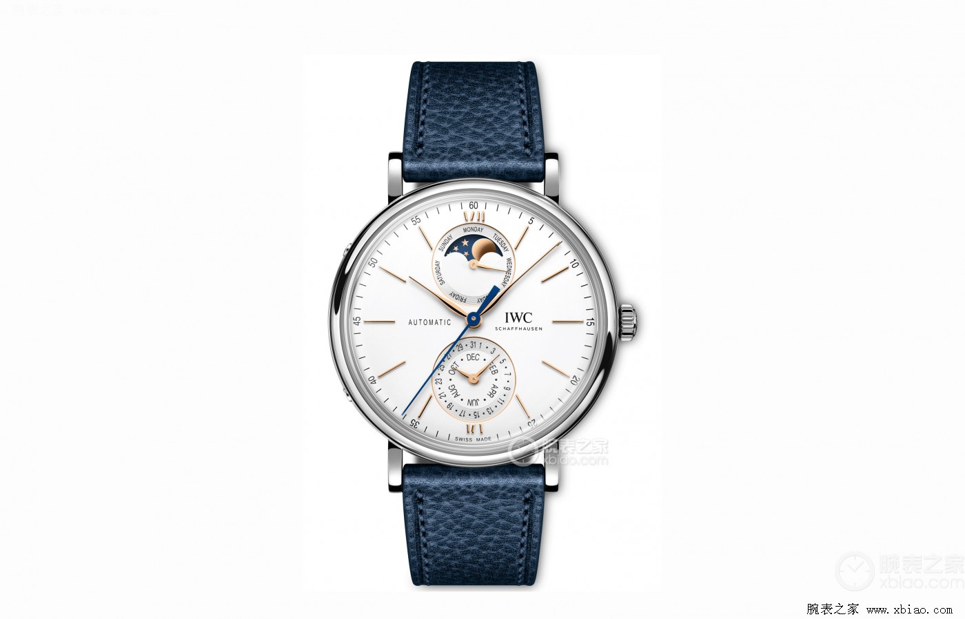 NO:394337,The IWC Bottofino series IW359001 watch is the first work launched by the brand to be equipped with a new independent research and development full history module!  Other styles are different. This time the dial adopts a 'up and down eyes' layout, with the 12 o'clock position showing the week and the moon phase, and 6 o'clock is to display the calendar and month!  In addition to the new functional layout, the rest of this full calendar still inherits all the classic elements of the Bottofino series without reservation!  The case is made of 316L stainless steel case, polished and very rounded!  The glass adopts a double-sided anti-reflective arc-surface transparent reinforced glass mirror!  The movement adopts the new 3839 movement!  Italian top calfskin with original pin buckle!  Suitable for all kinds of business occasions, simple, refined and elegant!  Welcome all watch friends to taste it!  ,,cowhide19860909IWC柏涛菲诺系列IW359001腕表是品牌推出的第一款配备全新自主研发全历模块的作品！ 而其他款式不同,此次表盘采用“上下双眼”布局,12点字位显示星期与月相,6点以为显示日历与月份！除了全新的功能布局,这款全历表的其余部分依然毫无保留的传承柏涛菲诺系列所有的经典元素！ 表壳采用316L精钢表壳,打磨抛光非常圆润！玻璃采用双面防反光弧面透明强化玻璃表镜！机芯采用全新3839机芯！意大利头层小牛皮搭配原装针扣！适合各种商务场合,简敛精致不失优雅！欢迎各路表友品鉴！,,cowhide,Watch