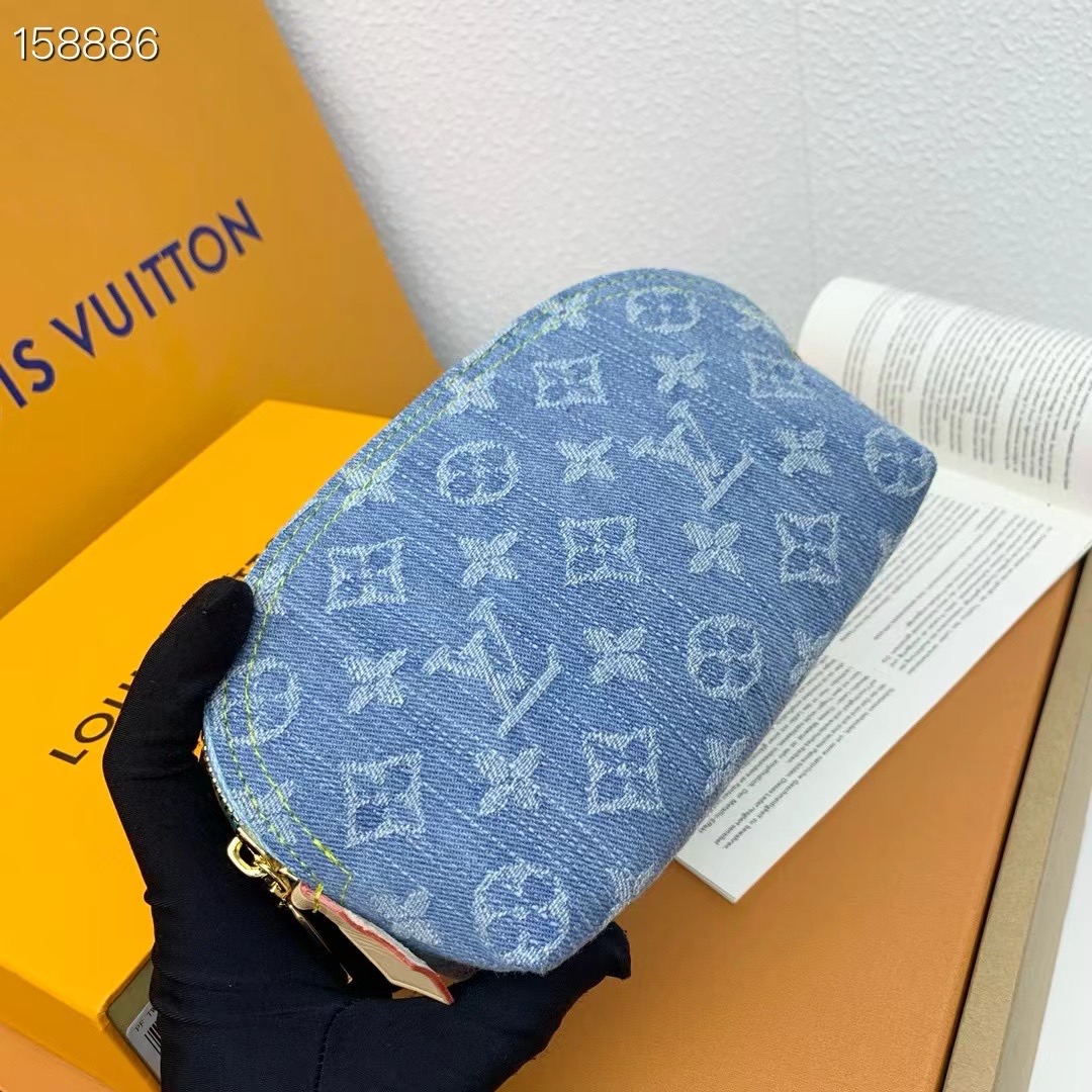 ルイ・ヴィトン P175 ポシェット・コスメティック - おしゃれなデニム素材