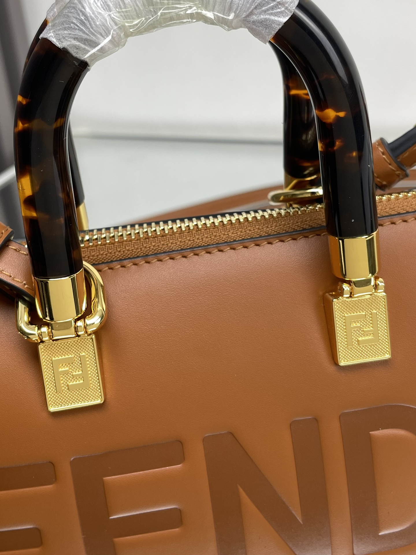 Fendi Mini By The Way Brown Leather Top Handle Crossbody Bag 4 i1712377776 7967 0