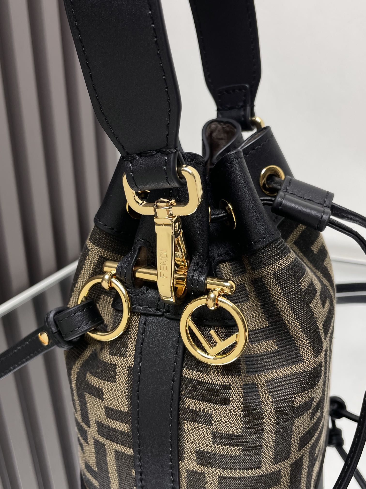 Fendi Mon Tresor Mini Bucket Bag with FF Motif Embroidery and Transparent Sequins 4 i1712413488 5961 2