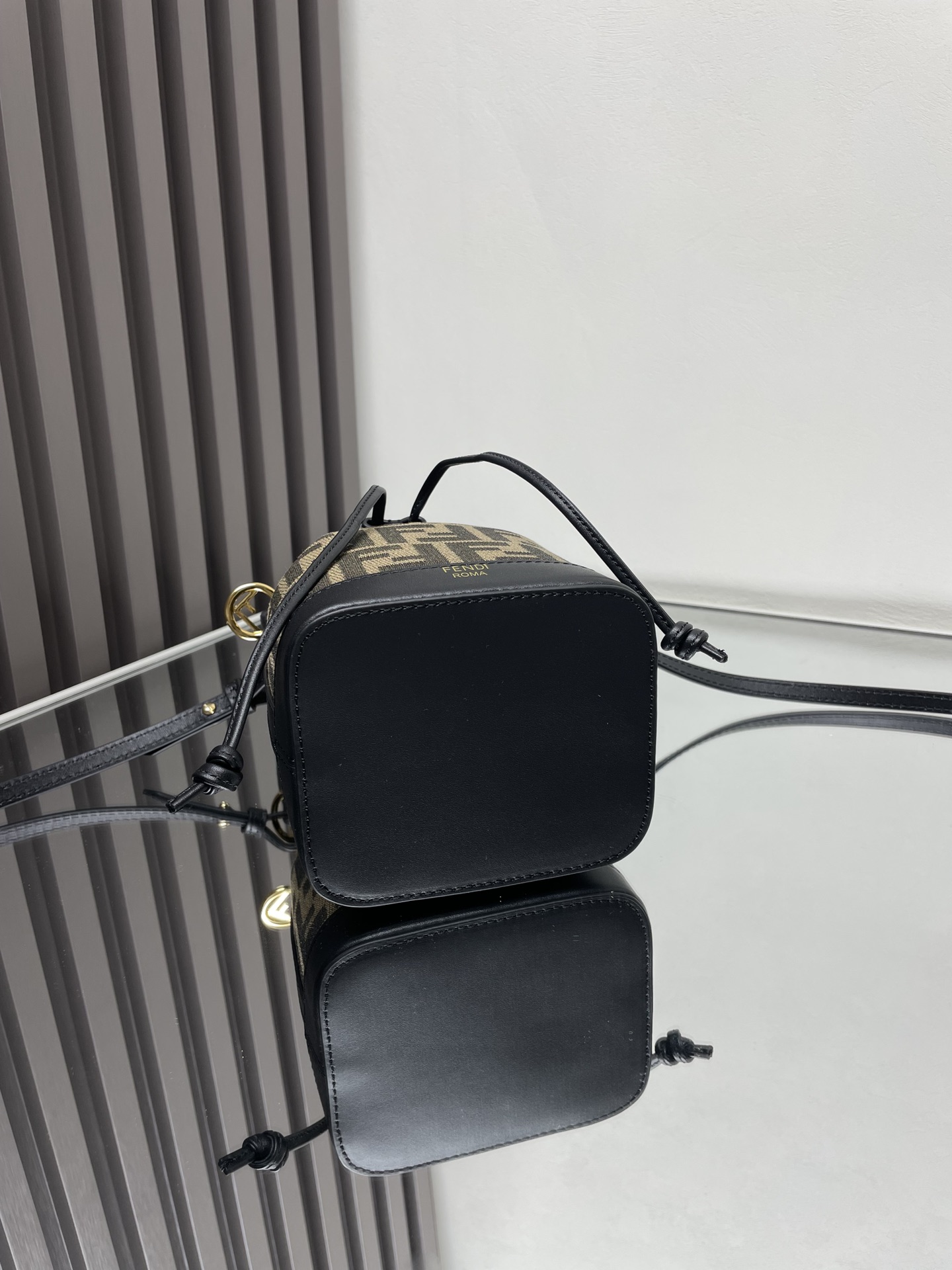 Fendi Mon Tresor Mini Bucket Bag with FF Motif Embroidery and Transparent Sequins 7 i1712413488 9520 0
