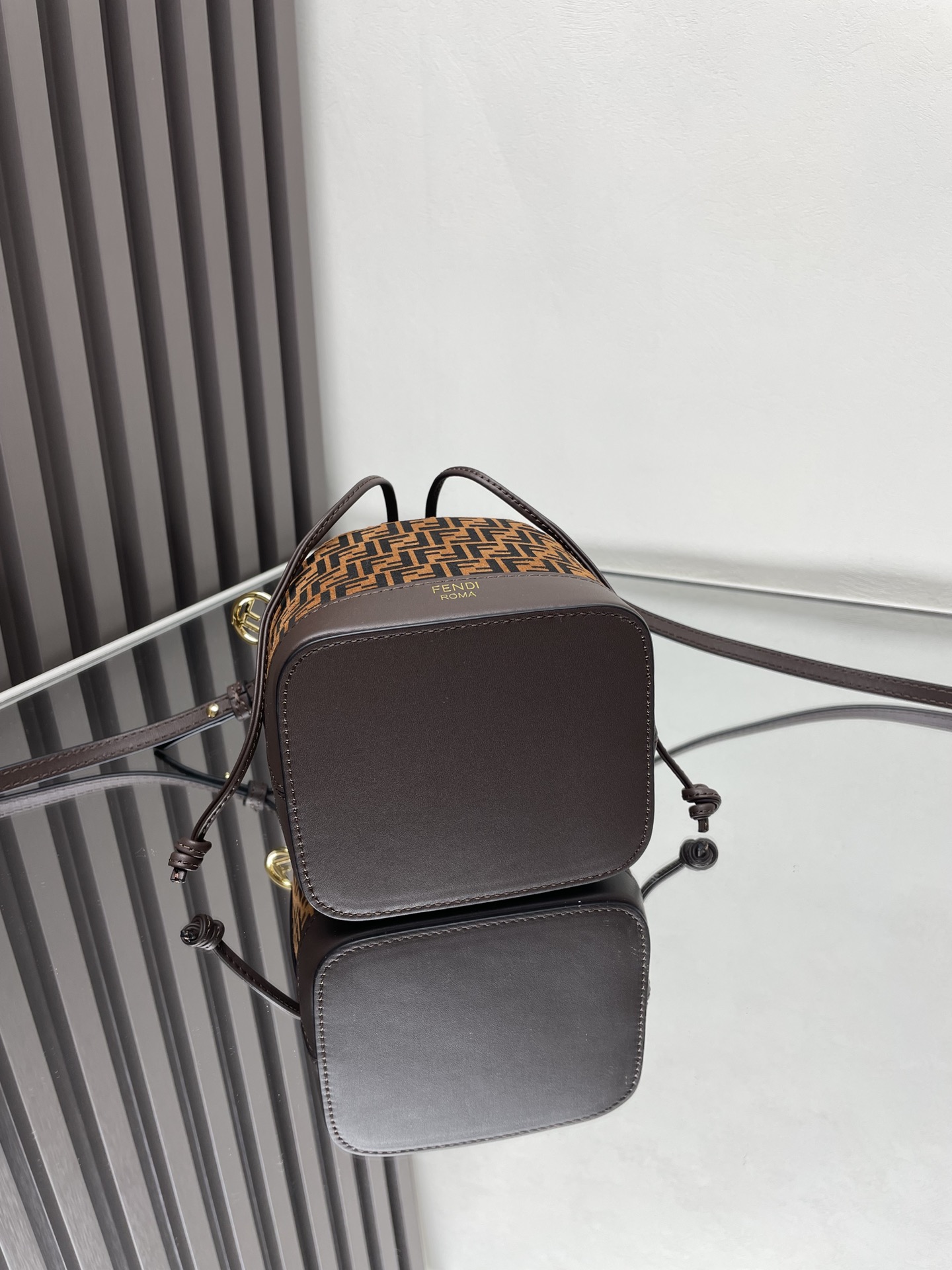 Fendi Mon Tresor Mini Bucket Bag with FF Suede – Iconic Design, Compact Size 9 i1712413805 1579 0