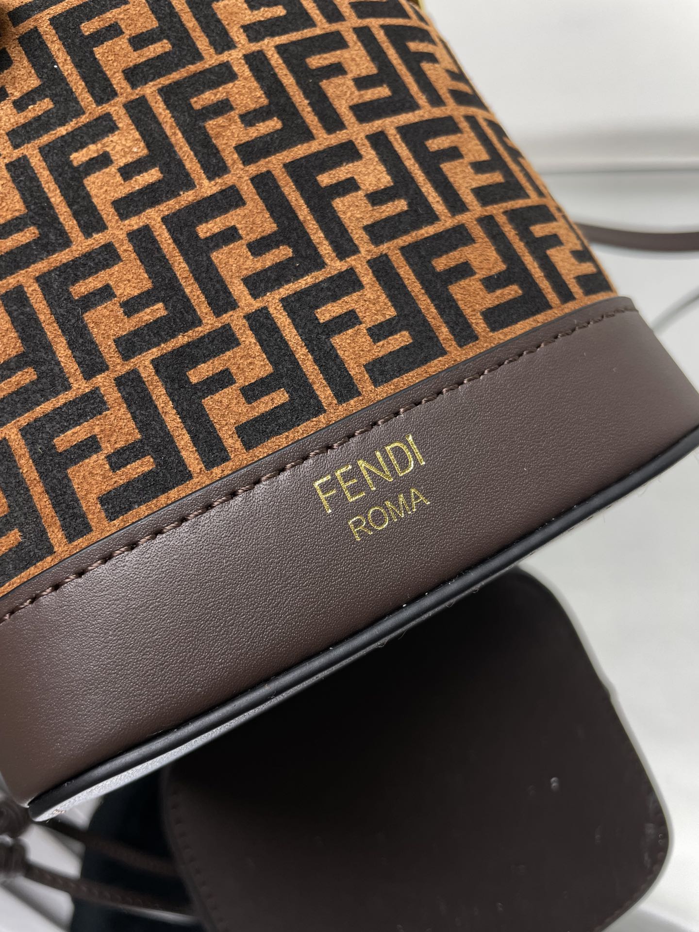 Fendi Mon Tresor Mini Bucket Bag with FF Suede – Iconic Design, Compact Size 5 i1712413805 3760 2
