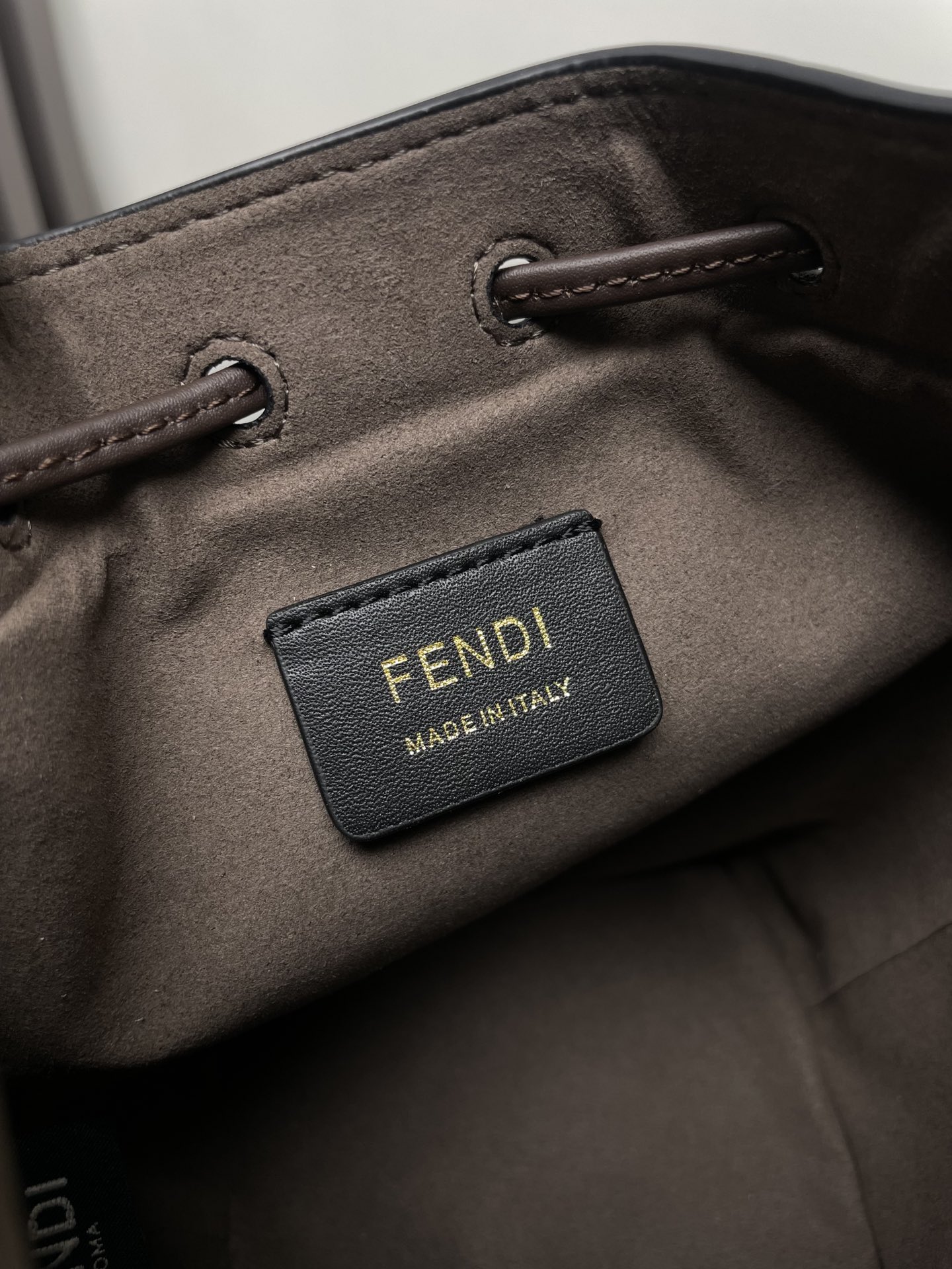 Fendi Mon Tresor Mini Bucket Bag with FF Suede – Iconic Design, Compact Size 8 i1712413805 9427 6
