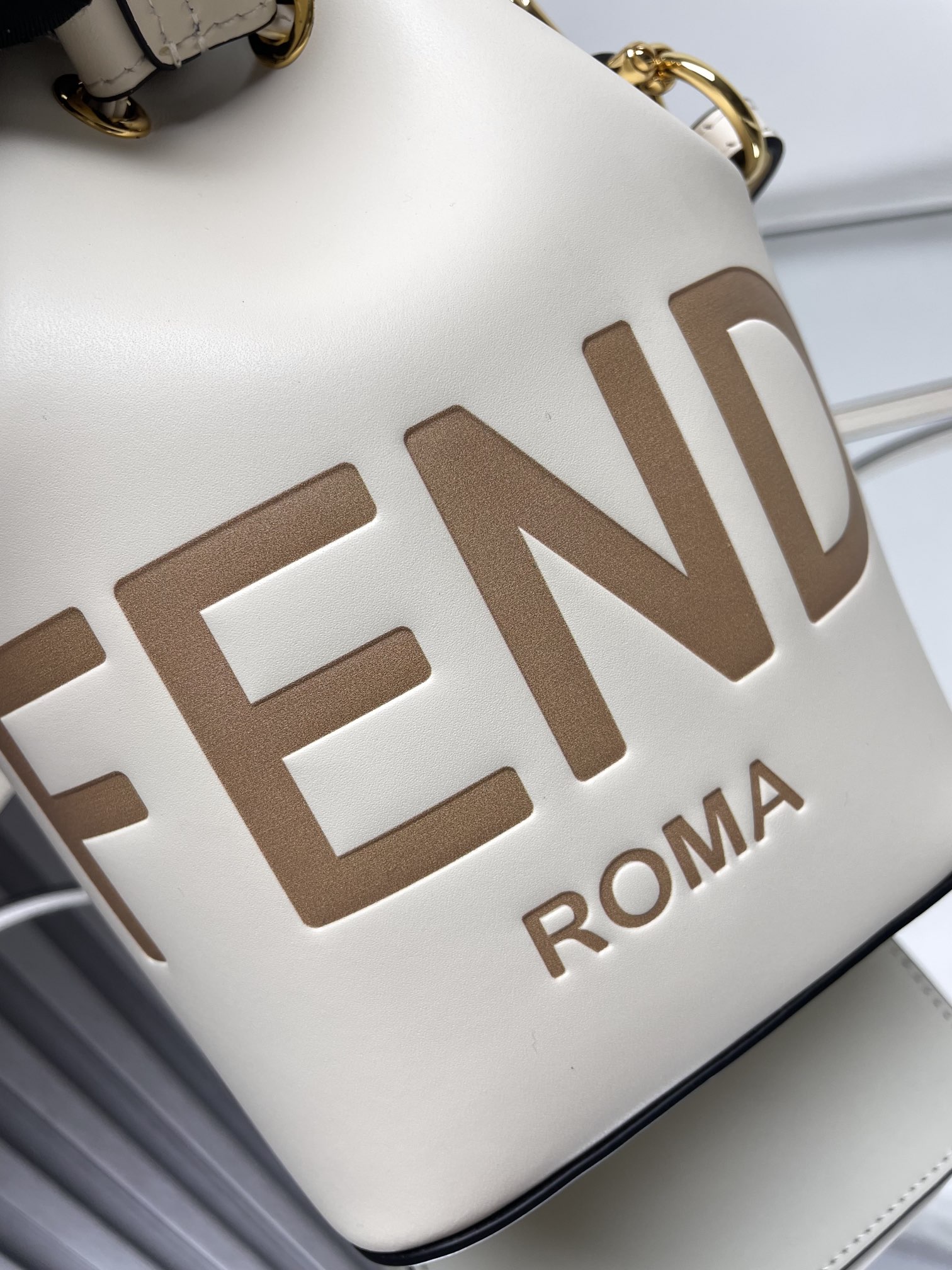 Fendi Mon Tresor Mini Bucket Bag - Italian Leather, Classic Logo, and Drawstring 5 i1712440917 9373 5