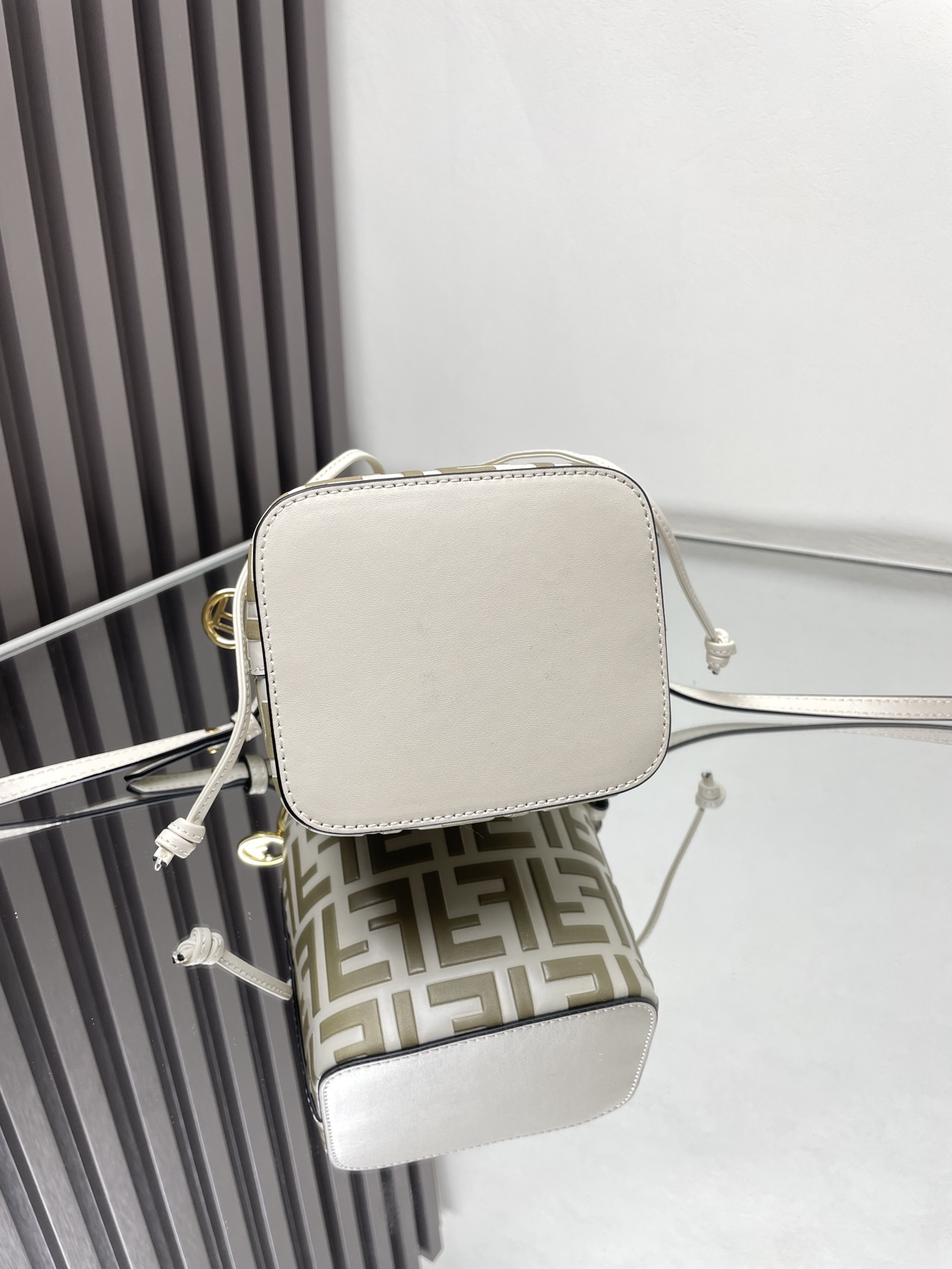 Fendi Mon Trésor Mini Bucket Bag with FF Motif - Caramel Leather 8 i1712441477 4424 3
