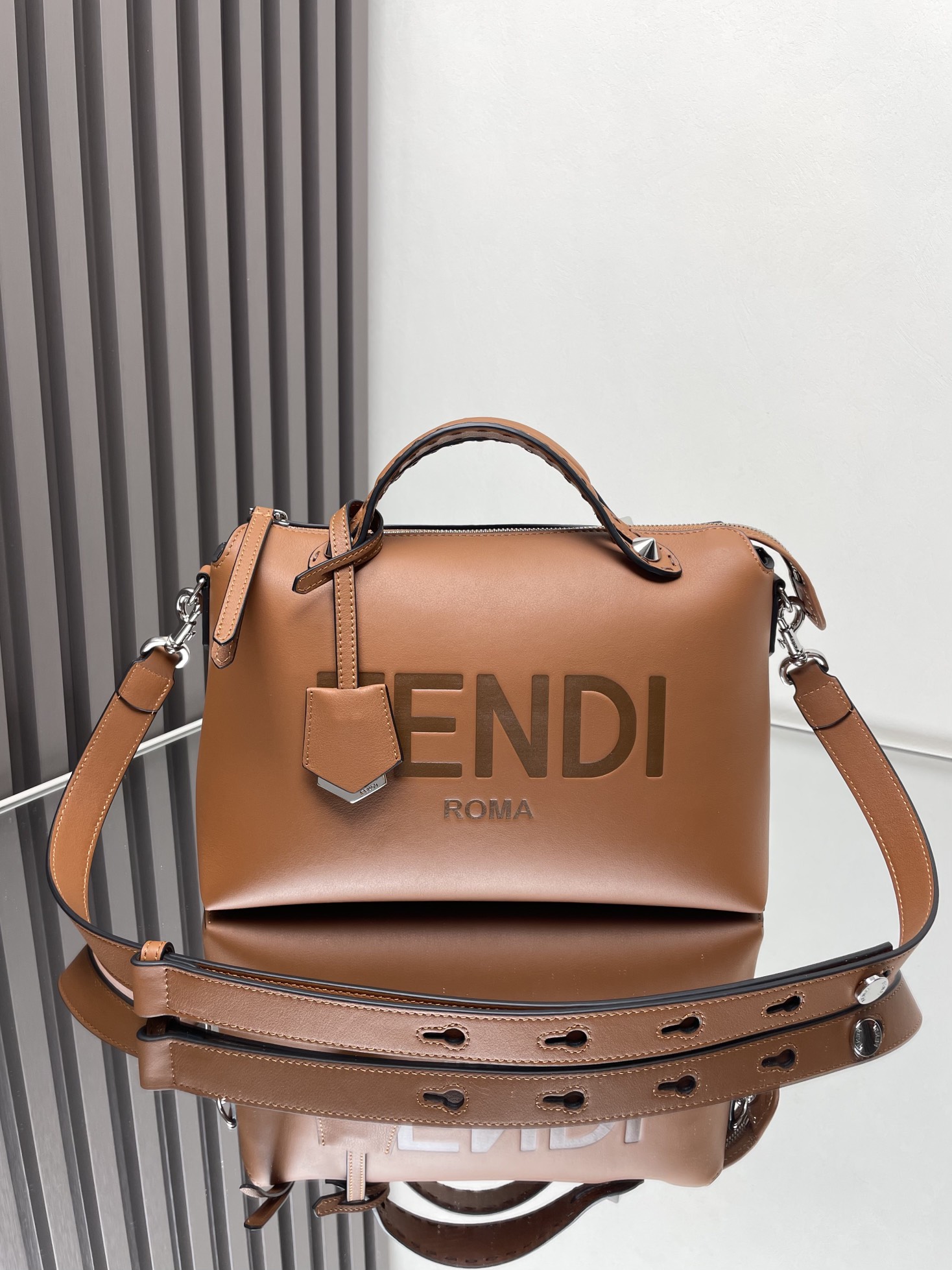 Fendi By The Way Boston Bag - Elegant Leather Handbag with Adjustable Strap 2 i1715351329 7352 5