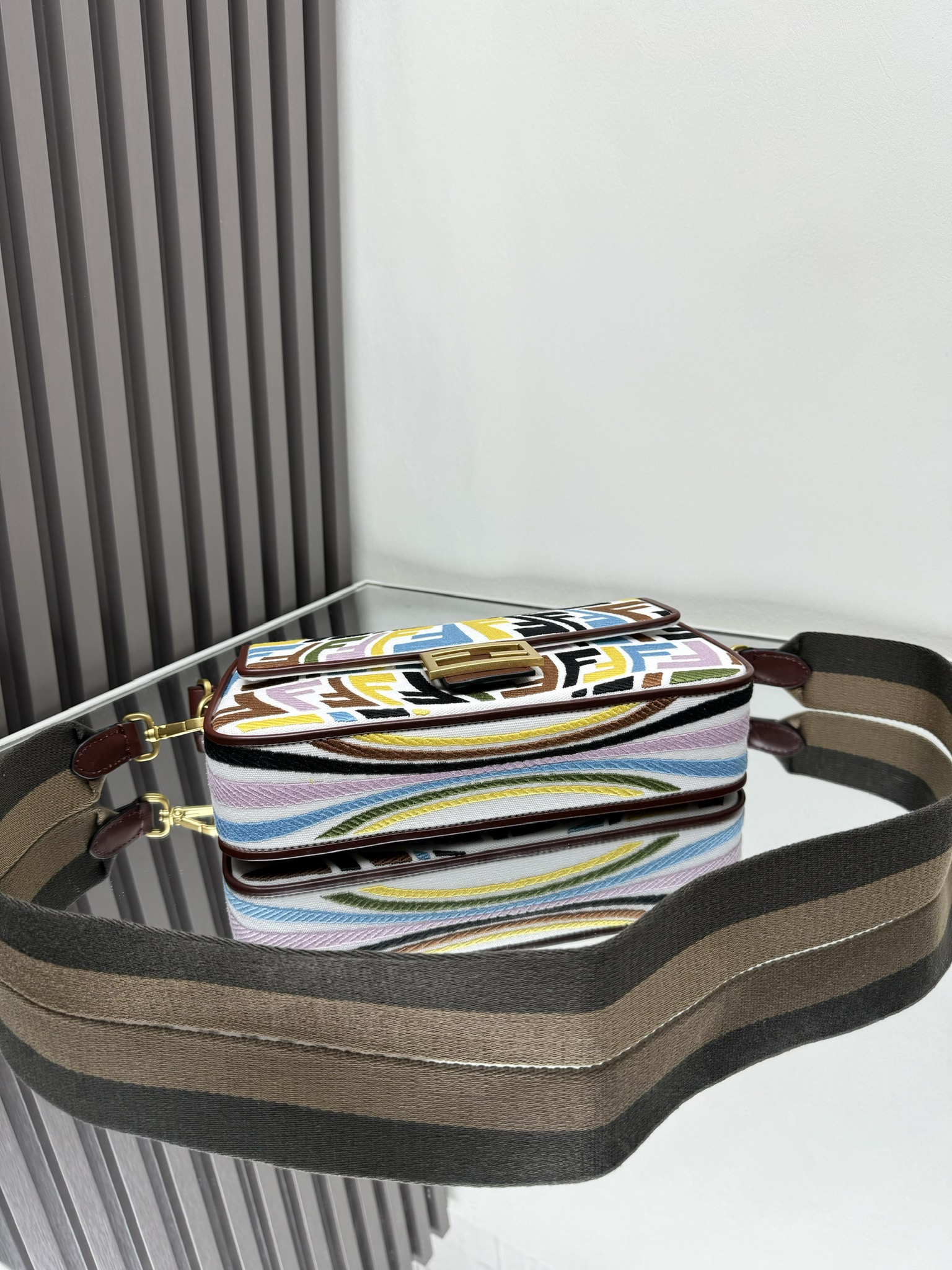 Fendi Vertigo Baguette Handbag with FF Motif, Summer Capsule Collection 7 i1719295044 9923 0