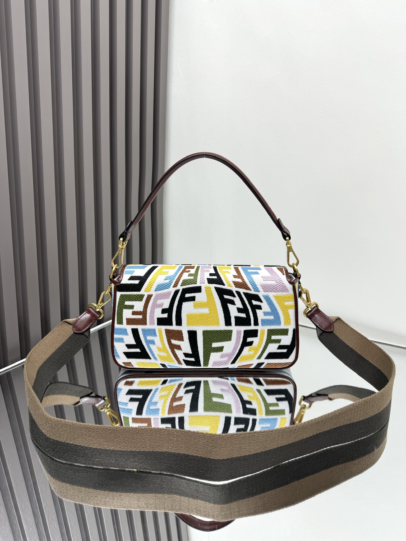 Fendi Vertigo Baguette Handbag with FF Motif, Summer Capsule Collection 4 i1719295045 8249 0