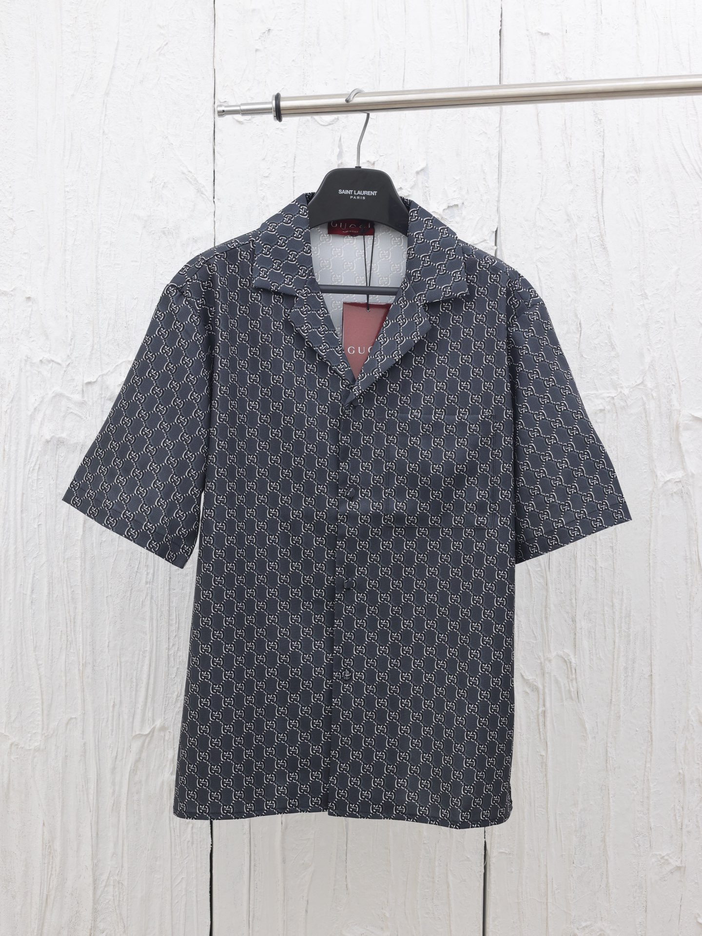 Gucci*/Gucci 25 nueva camisa de manga corta de la serie Lido con estampado completo de doble G. Como parte de la serie …