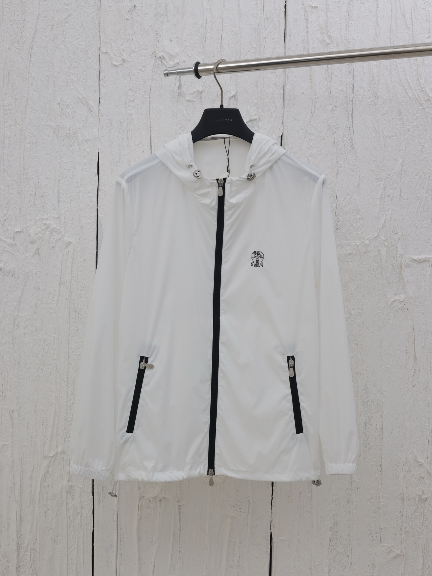 Brunello Cucinelli*/Chaqueta con capucha y logo bordado Talla: S/M/L/XL