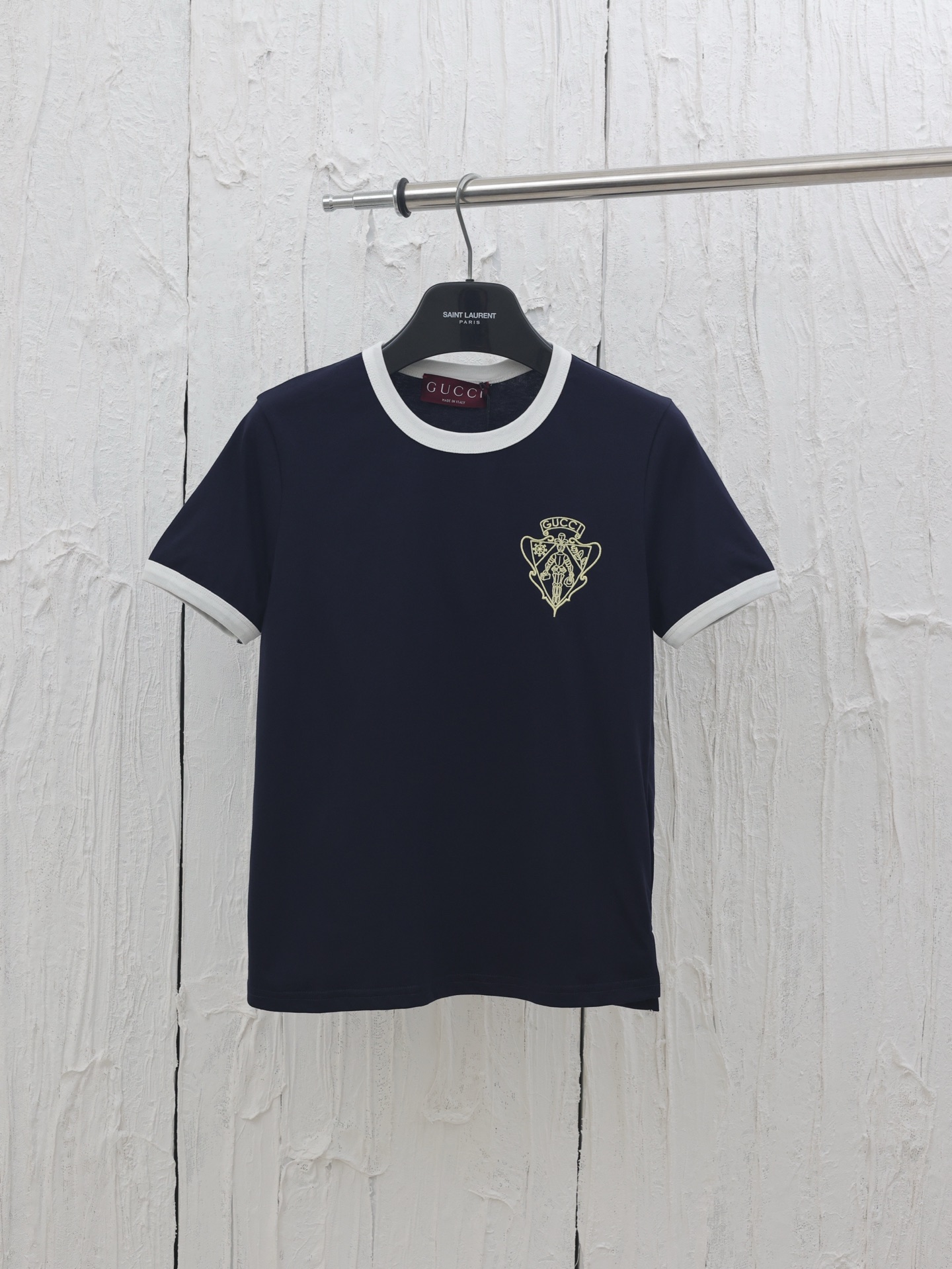 Gucci*/Gucci 25SS new embroidered crew neck short-sleeve T-shirt. Custom pure cotton material, elastic and comfortable,…