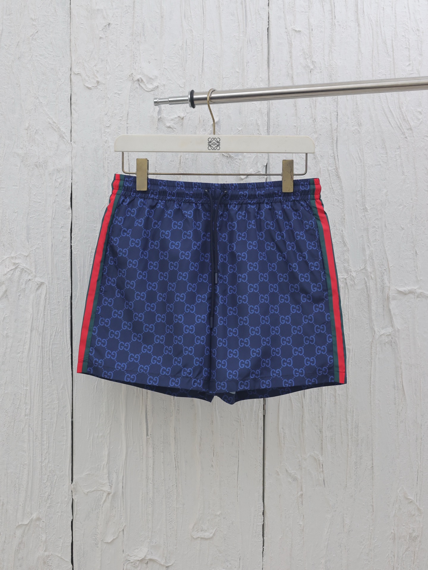 Gucci*/Gucci 25SS early autumn new woven sports beach shorts. Full of double G interlocking logo pattern, letter logo p…