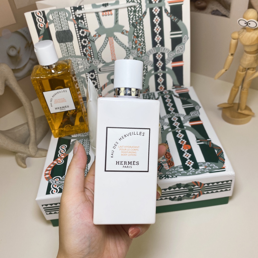 爱马仕全身橘彩香氛四件套,配袋子 5