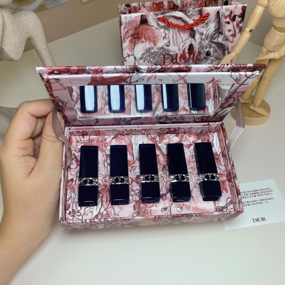 Dior Rouge Dior Lipstick Miniature Set - Limited Edition Rabbit Year 2 i1716448719 3613 4