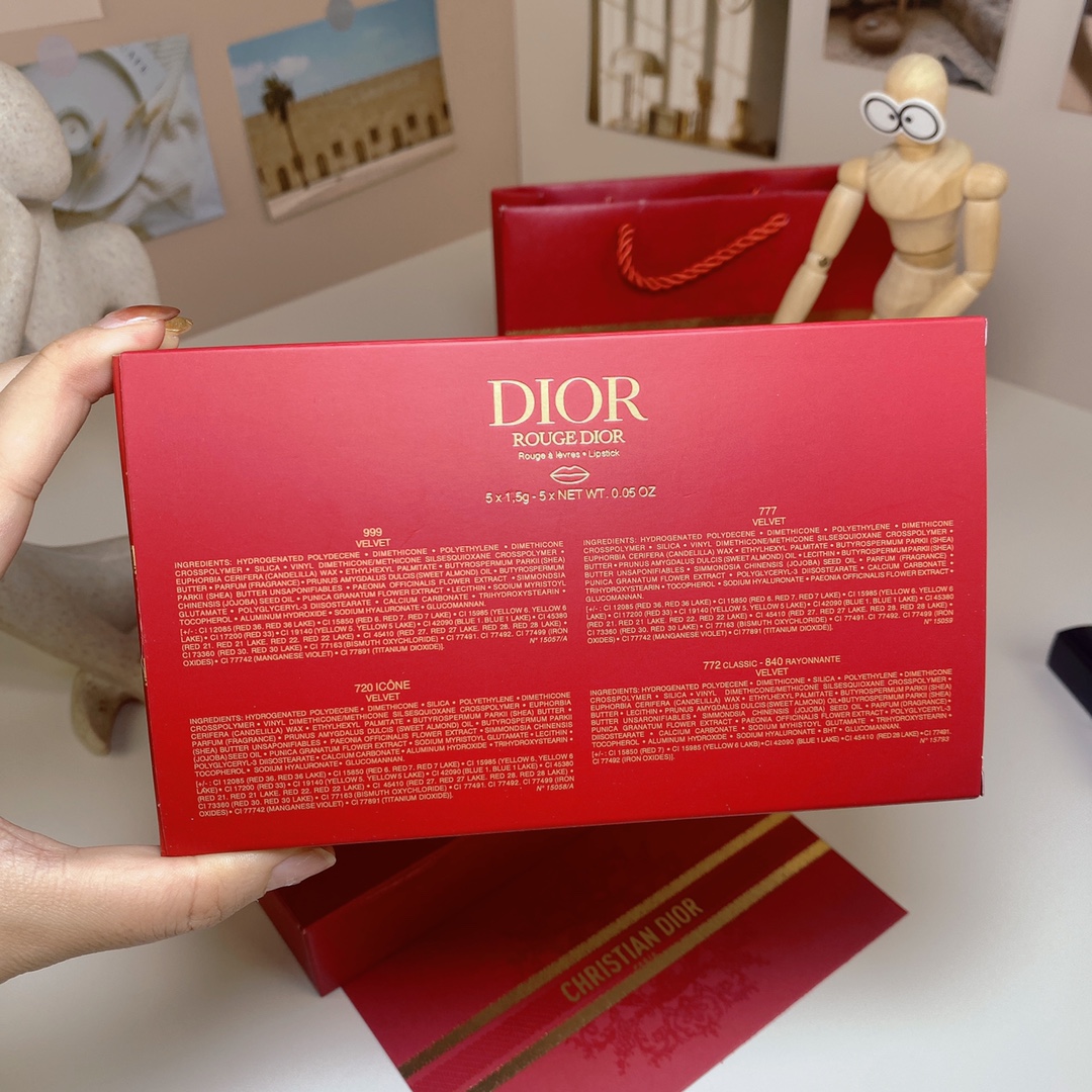 Dior Lunar New Year Lipstick Mini Set - 5 Velvet Shades, Limited Edition 7 i1716449088 8047 4