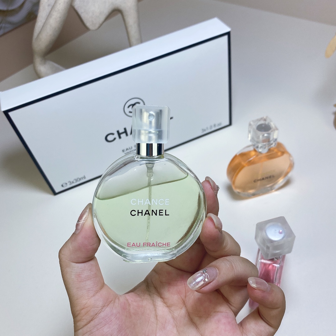 Chanel Chance Eau De Toilette Set, 3 x 30ml - Pink, Yellow, Green Scents 6 i1721031493 4852 3