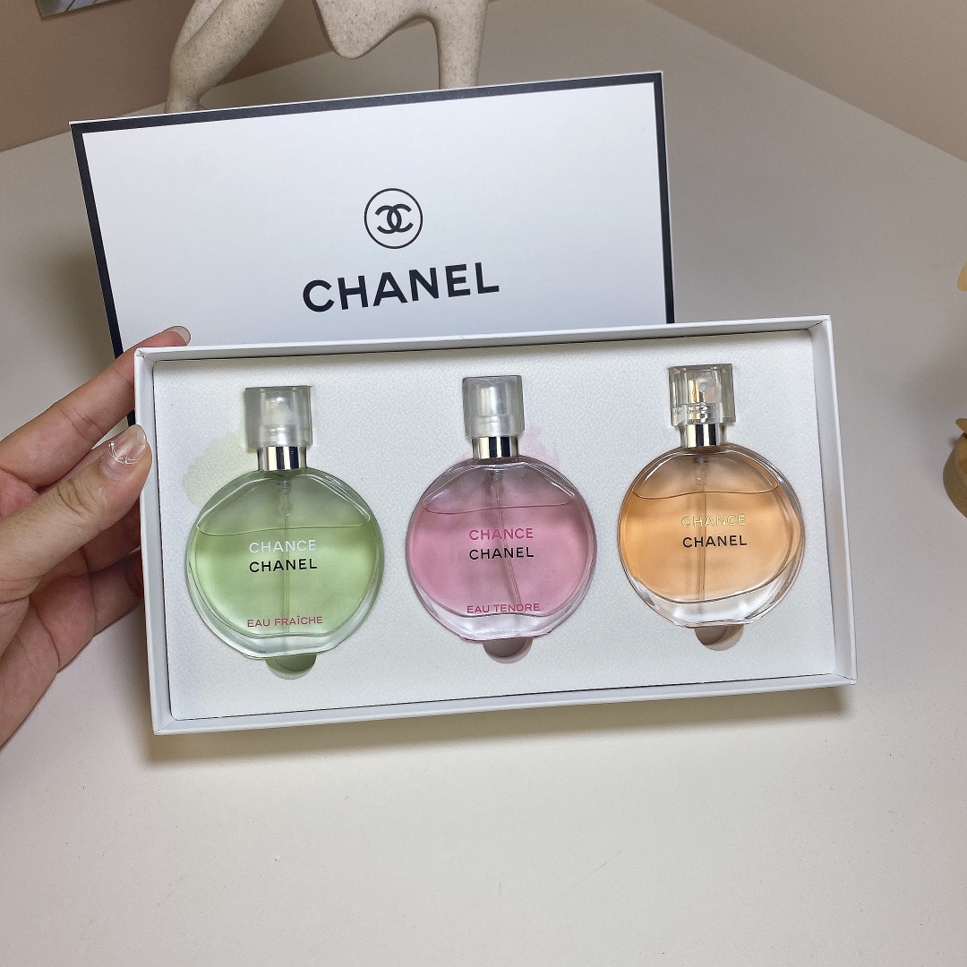 Chanel Chance Eau De Toilette Set, 3 x 30ml - Pink, Yellow, Green Scents 3 i1721031493 7734 6