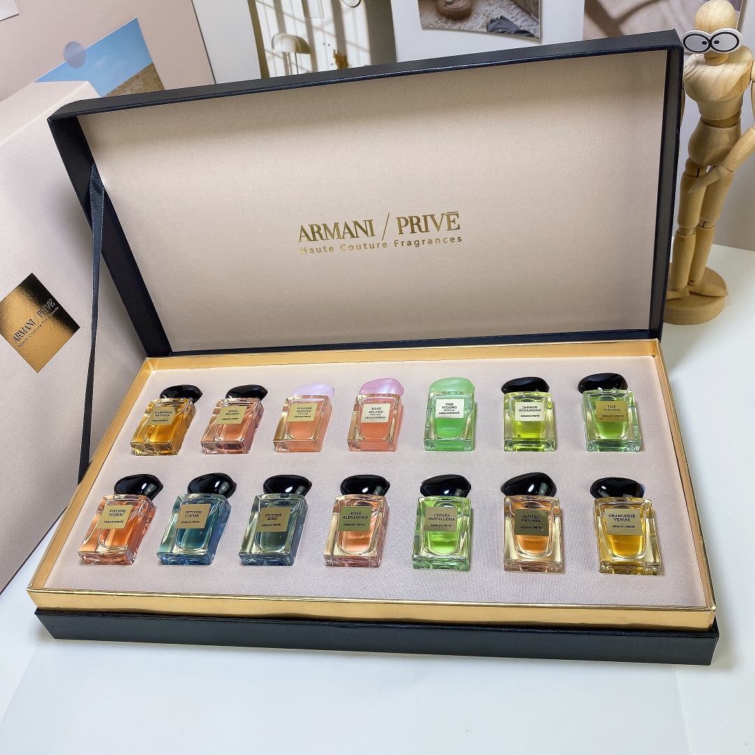 130! Set de muestras de perfumes privados de Armani, 14 piezas! Aromas: Té de Yulong versión shimmer, Peonía de Suzhou …