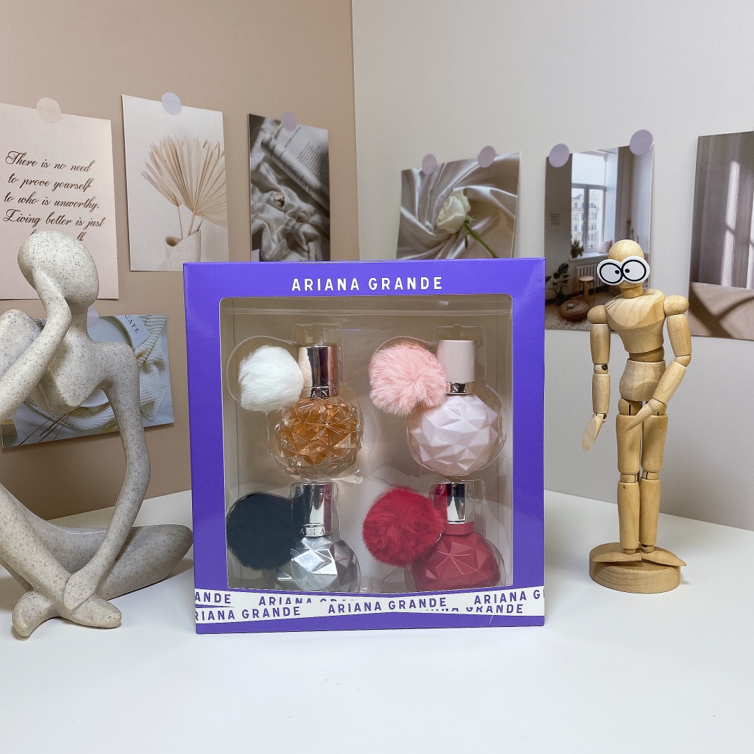 Luxury Perfume Set: Ms. Grand, Sweet Honey, Big Red, Silver Bottles