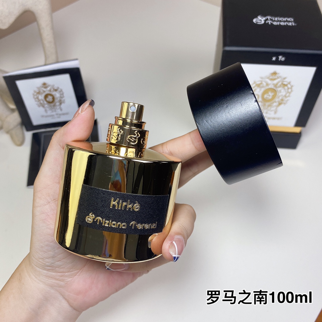 95💰原单品质
蒂齐纳·泰伦斯罗马之南100ml
Tiziana Terenzi Kirke, 2015
品牌：蒂齐纳·泰.
调香师：Paolo Terenzi
属性：中性香
香调：果香西普调
前调：百香果桃子梨树莓醋栗叶沙子
中调：铃兰
后调：麝香檀香木香草广藿香天芥菜