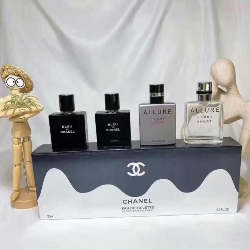 Chanel Men's Fragrance Set - Bleu de Chanel & Allure Homme Sport, 4 x 25ml 1 Chanel Men's Fragrance Set - Bleu de Chanel & Allure Homme Sport, 4 x 25ml