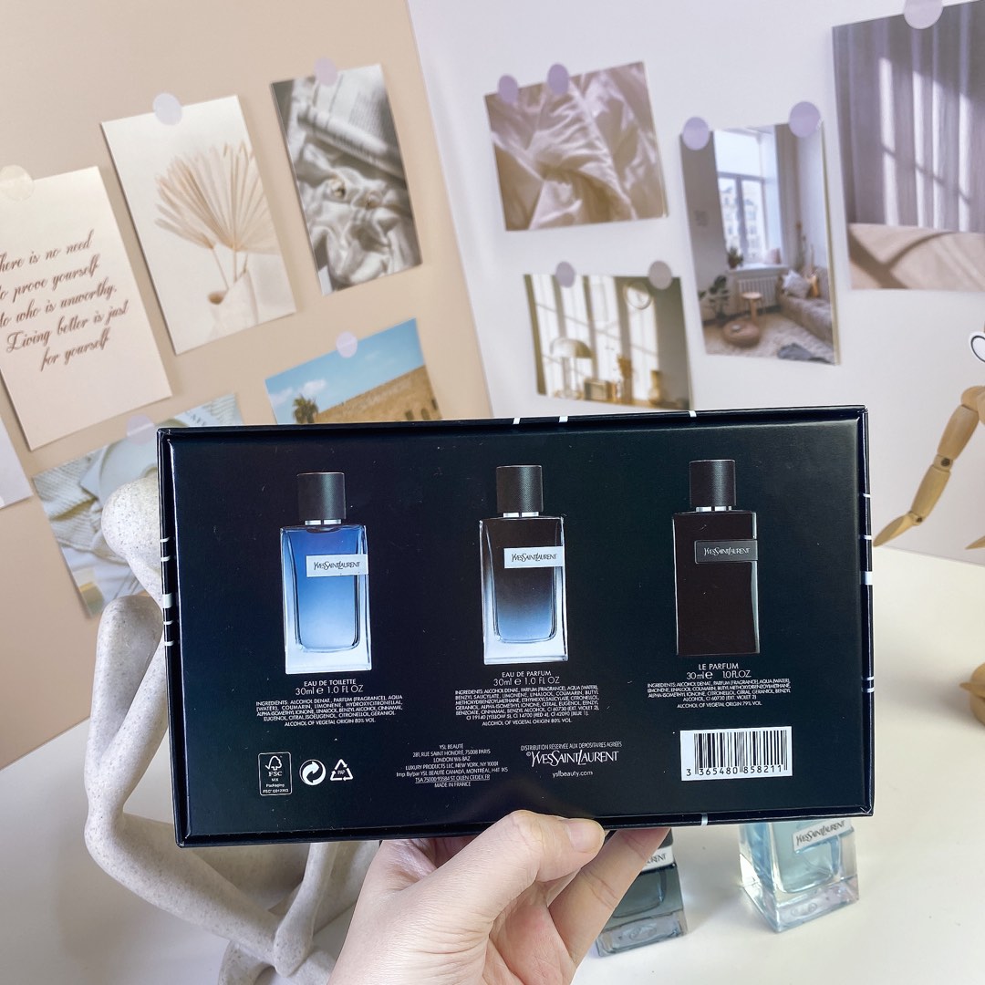 Yves Saint Laurent Y Men's Fragrance Set - 3 x 30ml Travel Collection 9 i1736136247604 757 0 7