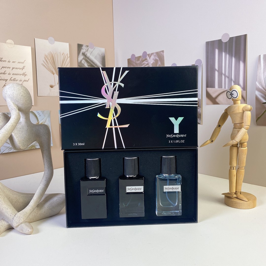 Yves Saint Laurent Y Men's Fragrance Set - 3 x 30ml Travel Collection 2 i1736136247604 8735 0 0