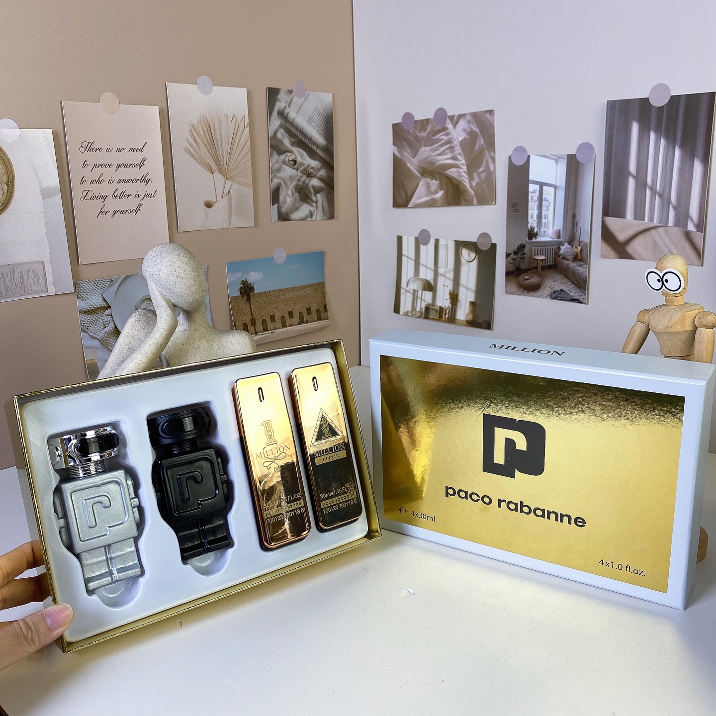 70. Set de 4 mini perfumes de hombre Paco Rabanne Million 🔜 Set de 4 mini perfumes de hombre Paco Rabanne Million, 30m…