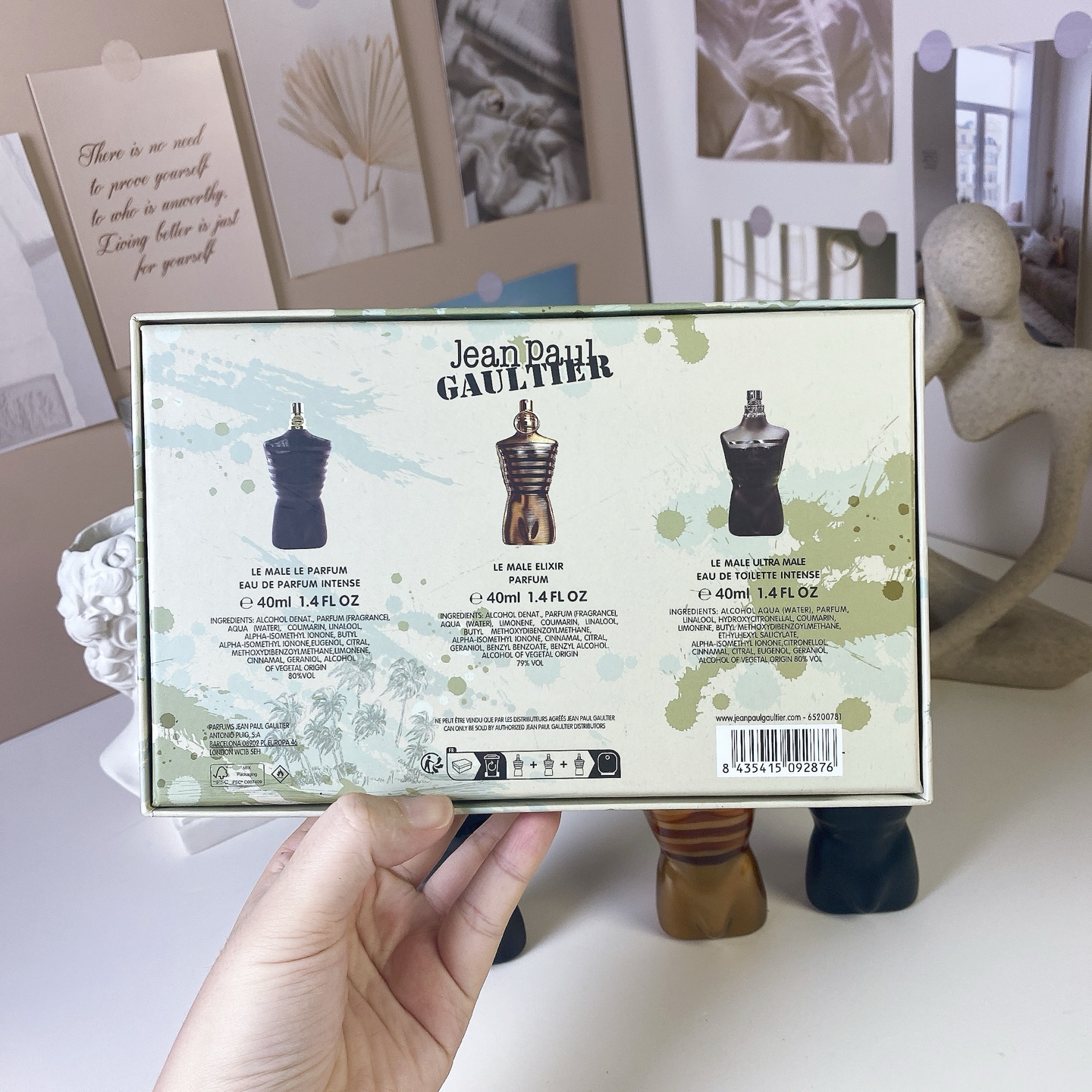 原单品质/75💰包邮
新款高缇耶超级男士中样三件套40ml×3个，带喷头，内含：灵丹妙药香精，超级男士香精，超级男士淡香