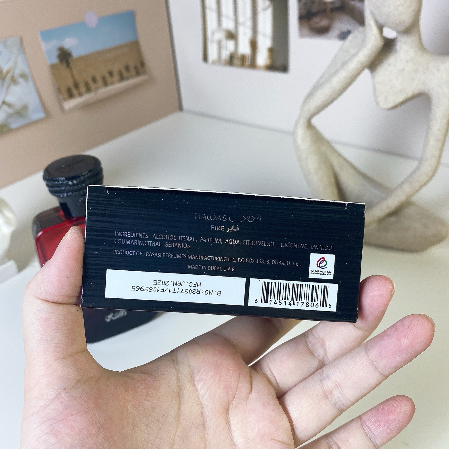 专柜品质/75💰包邮
哈瓦斯男士-情感之焰100ml
Hawas for Him Fire -EDP
香调：水生芳香调
前调：快乐鼠尾草
中调：海水茉莉
后调：矿物质龙涎香琥珀
标签：海洋矿物芳香植物东方