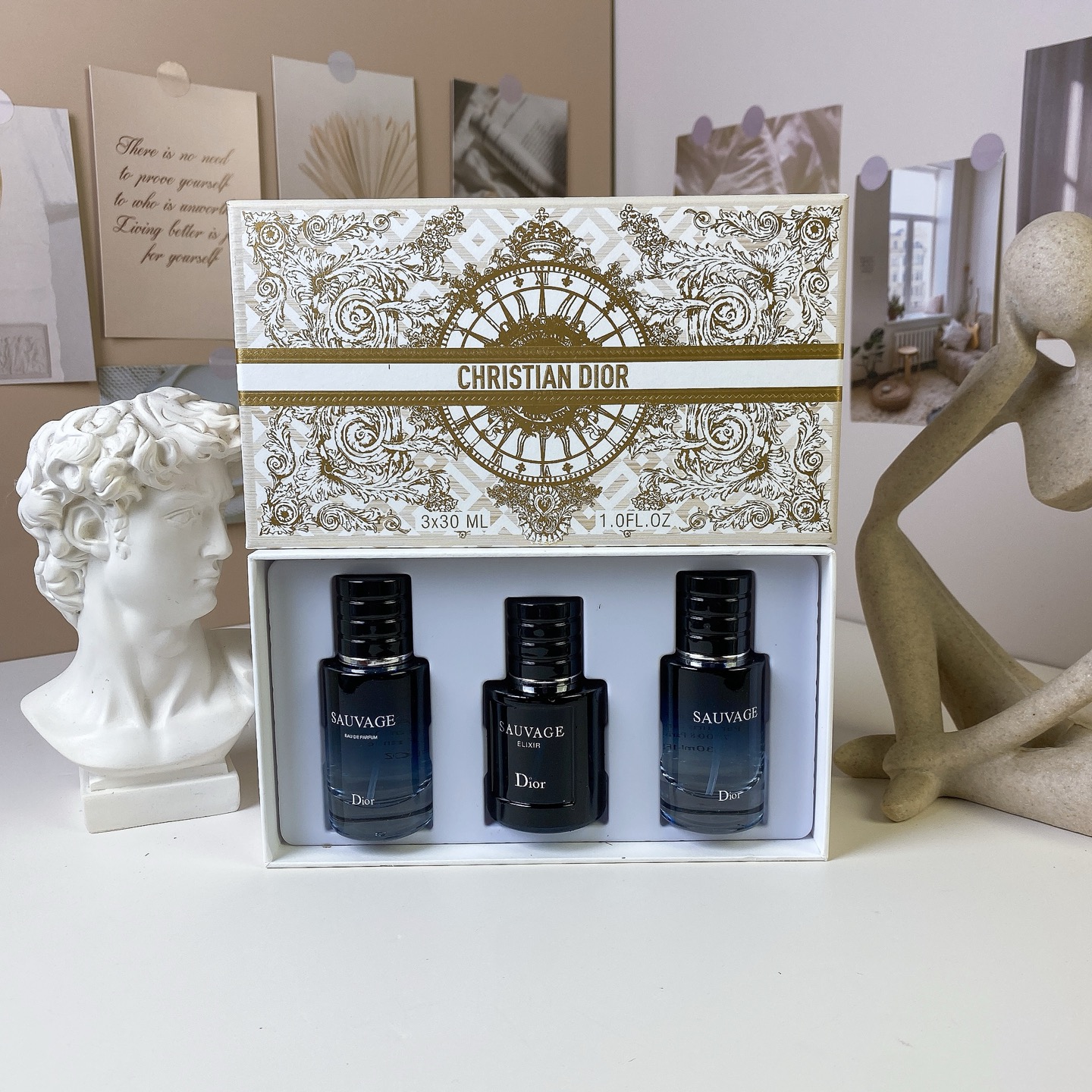 Dior Sauvage Platinum Gift Set - 3 x 30ml Eau de Toilette, Parfum, Elixir 1 i1757517911267 44 0 0